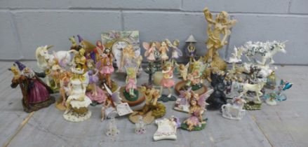 Two boxes of fairy figures **PLEASE NOTE THIS LOT IS NOT ELIGIBLE FOR IN-HOUSE POSTING AND PACKING**