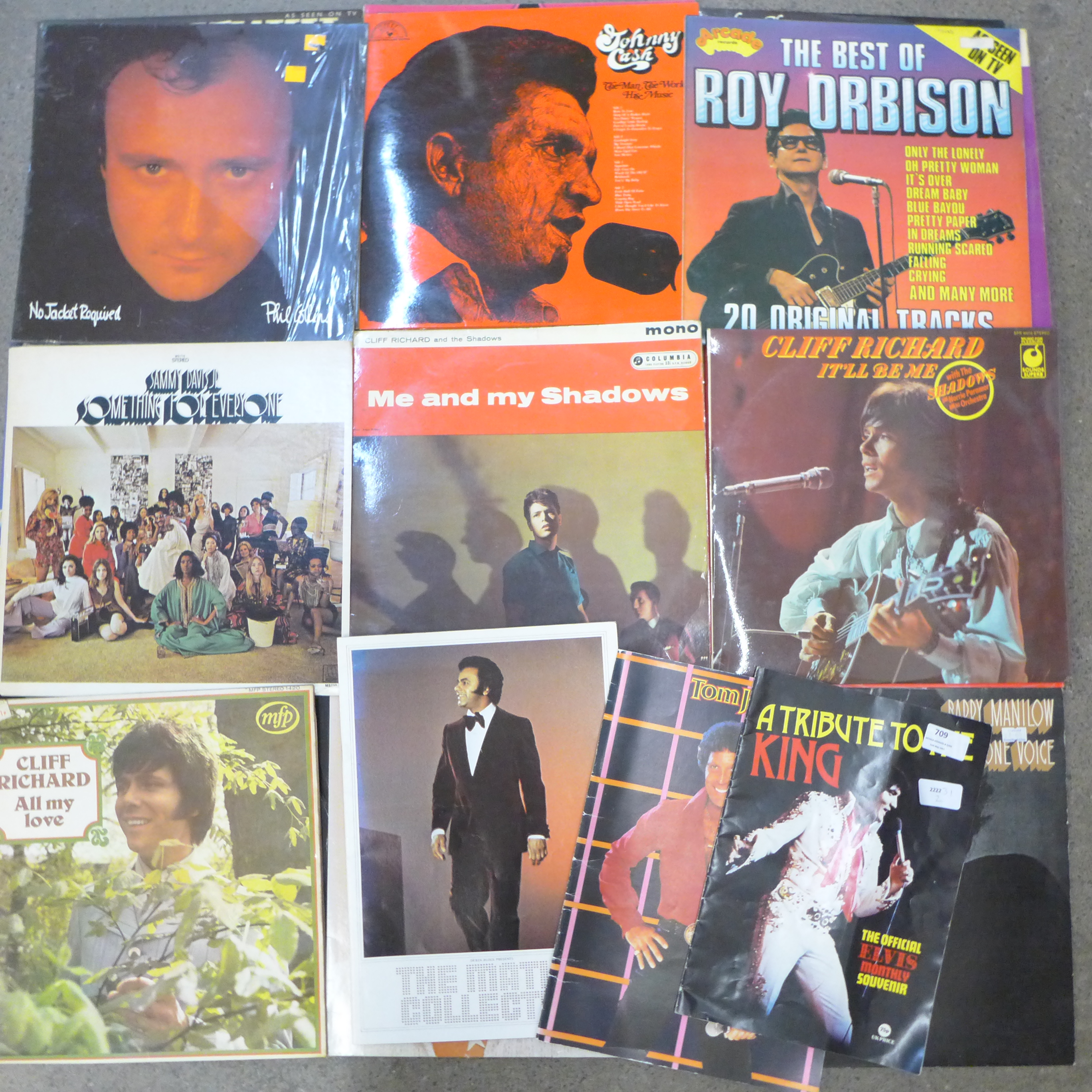 Eighteen LP records, Phil Collins, Johnny Cash, Buddy Holly, Elvis Presley, etc. - Image 2 of 2