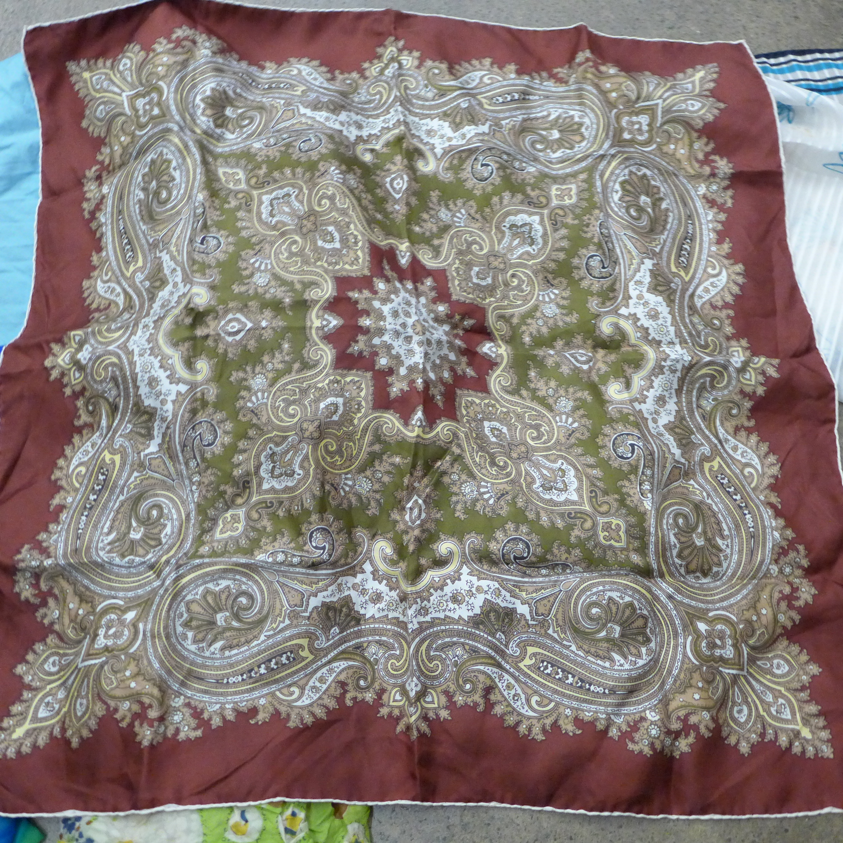 A collection of sixteen lady's silk and other scarves including Jacqmar - Image 4 of 4