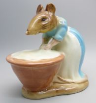 A Beatrix Potter Anna Maria figure with gold backstamp and Tom Kitten figure