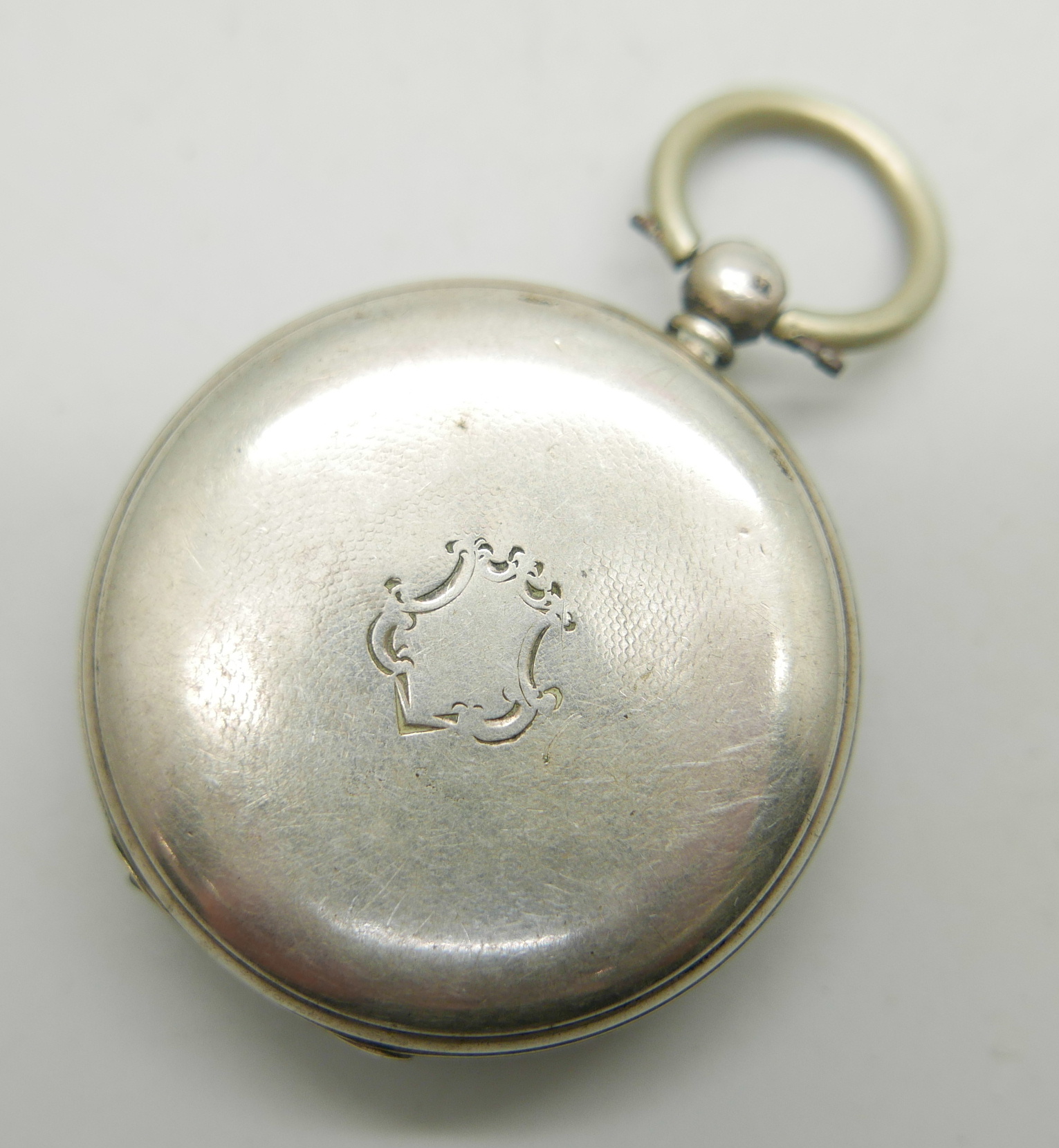 A silver pocket watch, London 1874 - Image 2 of 3