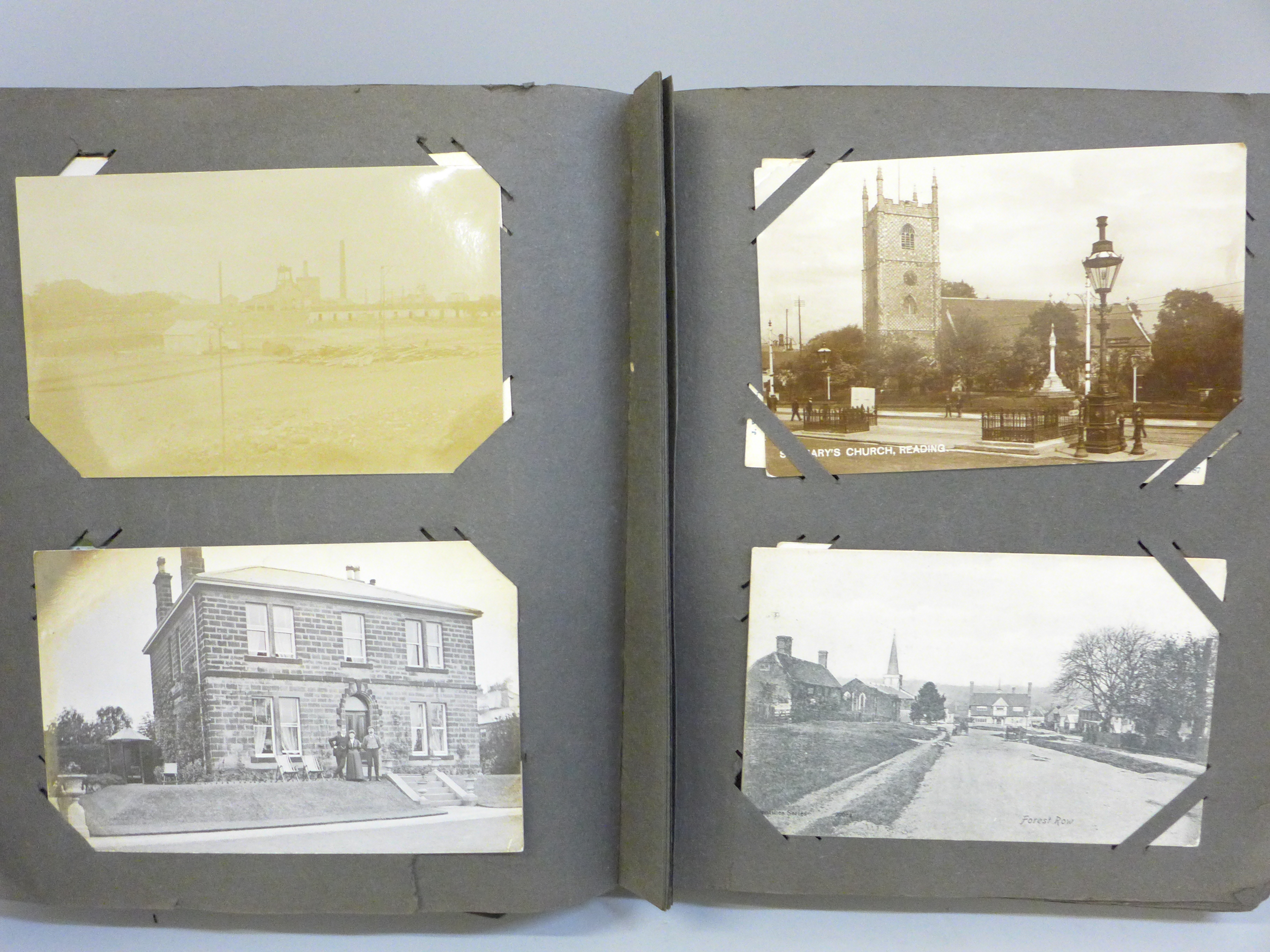 An album of Edwardian postcards, topographical views, buildings, Falmouth, Sussex, South Coast, - Image 5 of 9