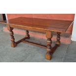 An 18th Century style oak refectory table