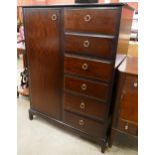 A Stag Minstrel mahogany tallboy