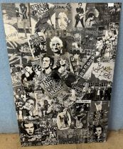 A punk related collage sign