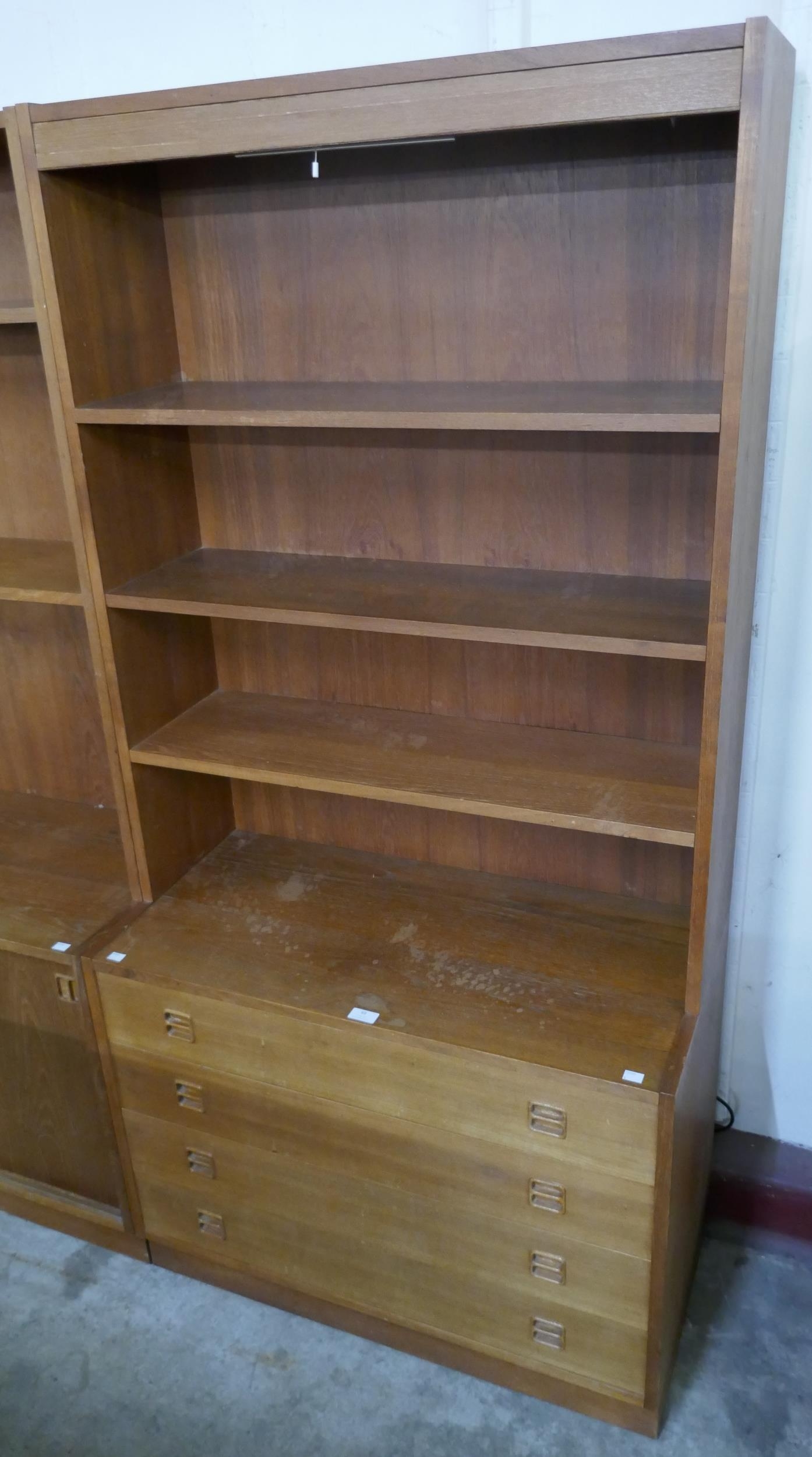 A Danish teak bookcase