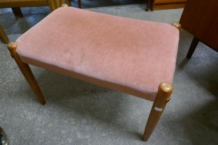 A Danish teak stool