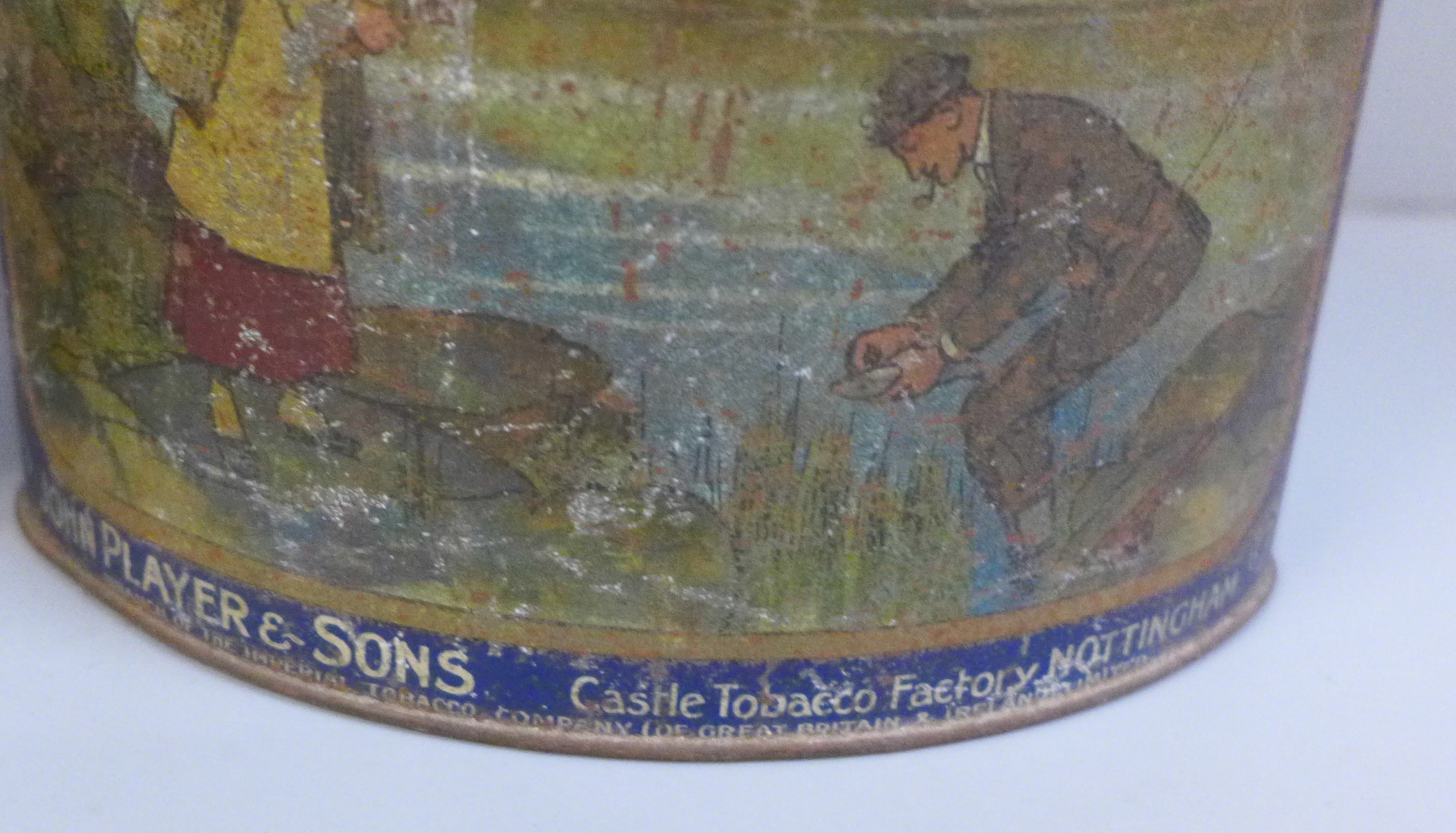 A John Player wedge shaped Countrylife tobacco tin and four other tins - Image 4 of 5