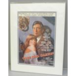 A Robert Mitchum autograph display