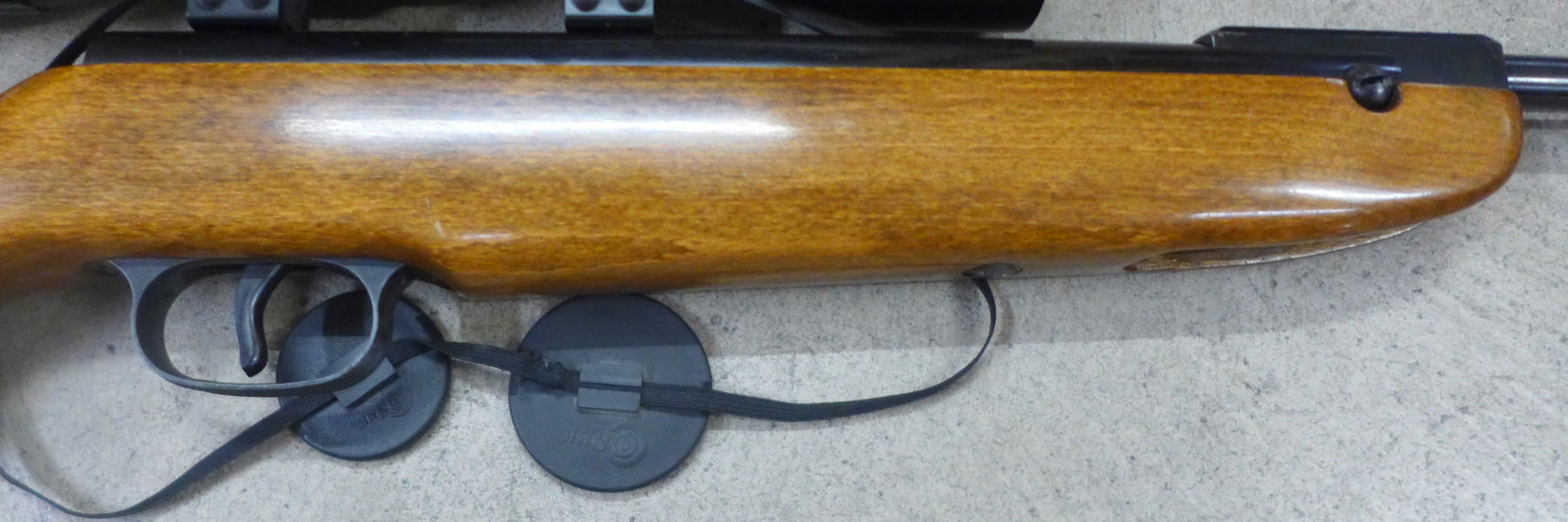 A Weihrauch HW 30 .177 calibre air rifle, with scope and silencer - Image 6 of 9