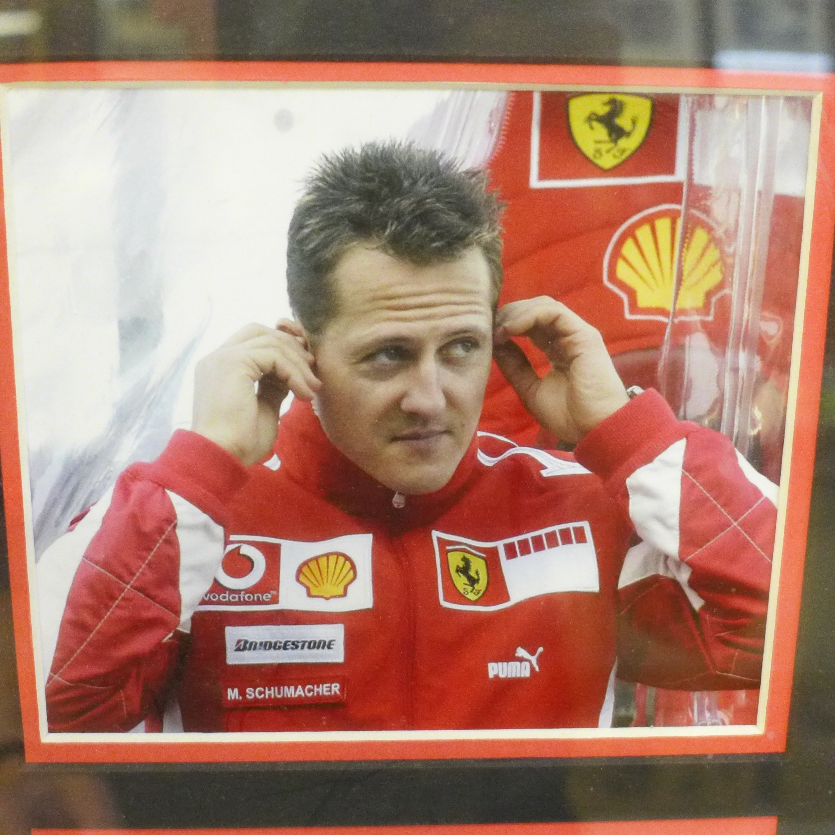 A Michael Schumacher autograph display with Rutland Autographs AFTAL registered C.O.A. - Image 2 of 5