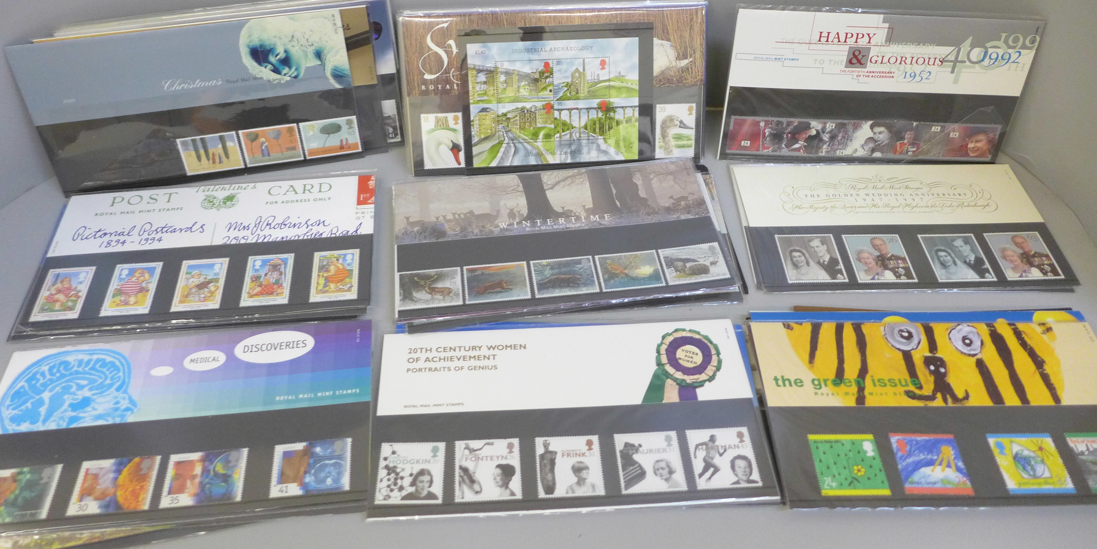 A collection of 56 Royal Mail mint stamp packs - Bild 3 aus 4