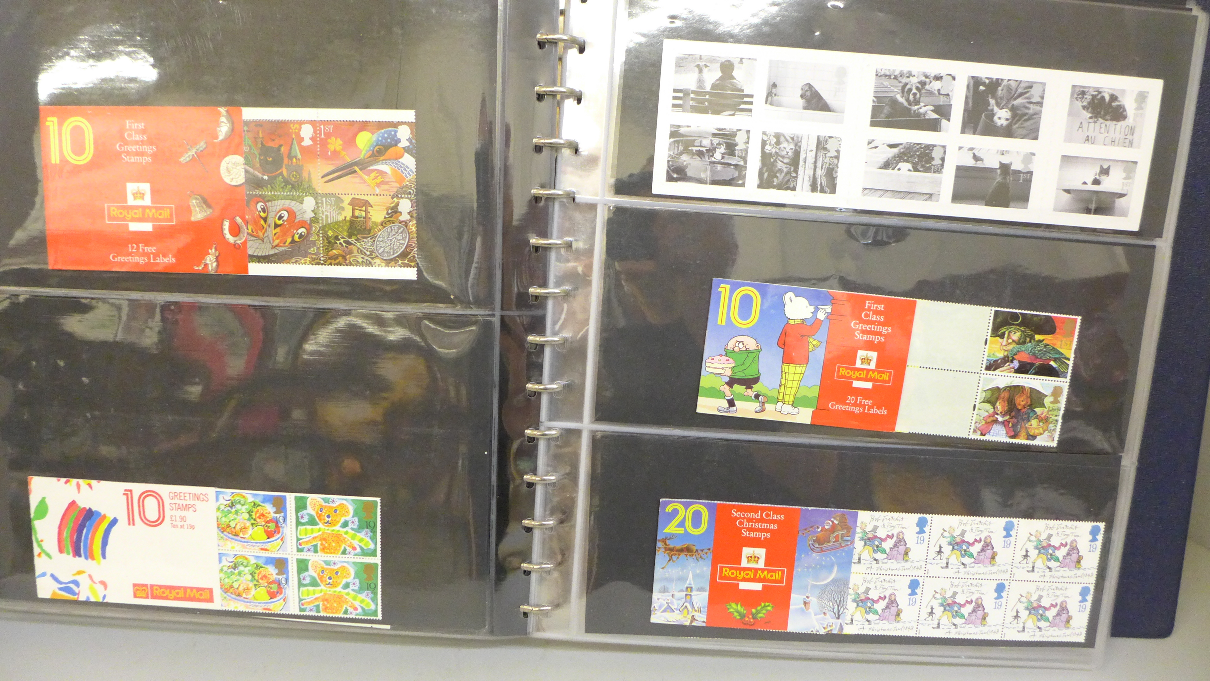 Stamps; an album of GB booklets including £1 Wedgwood and booklet panes on first day covers, face - Image 2 of 5