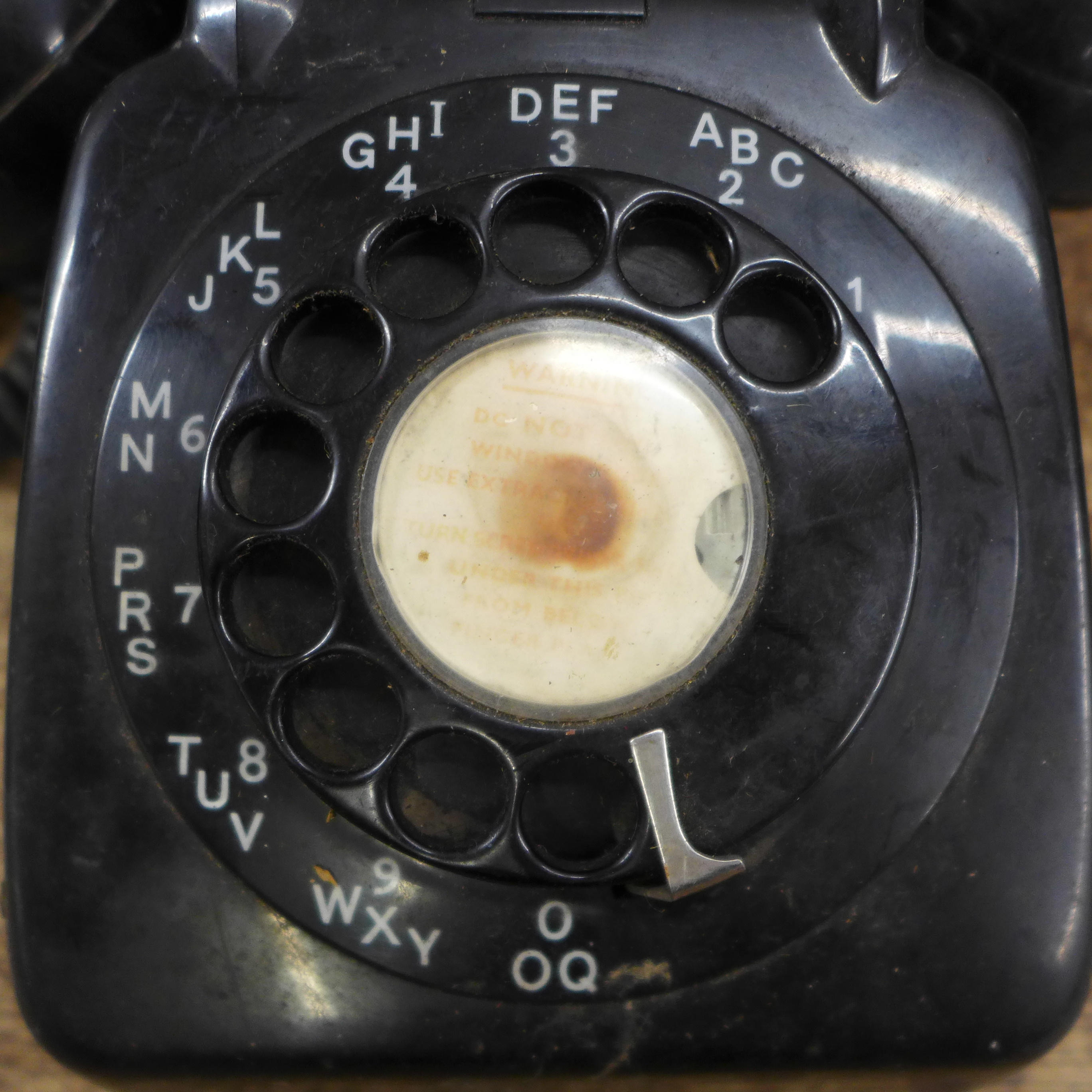 Three Bakelite telephones including a French example - Image 3 of 7