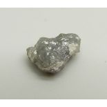 A rough/uncut diamond, weight 3.09cts