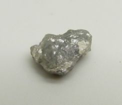 A rough/uncut diamond, weight 3.09cts