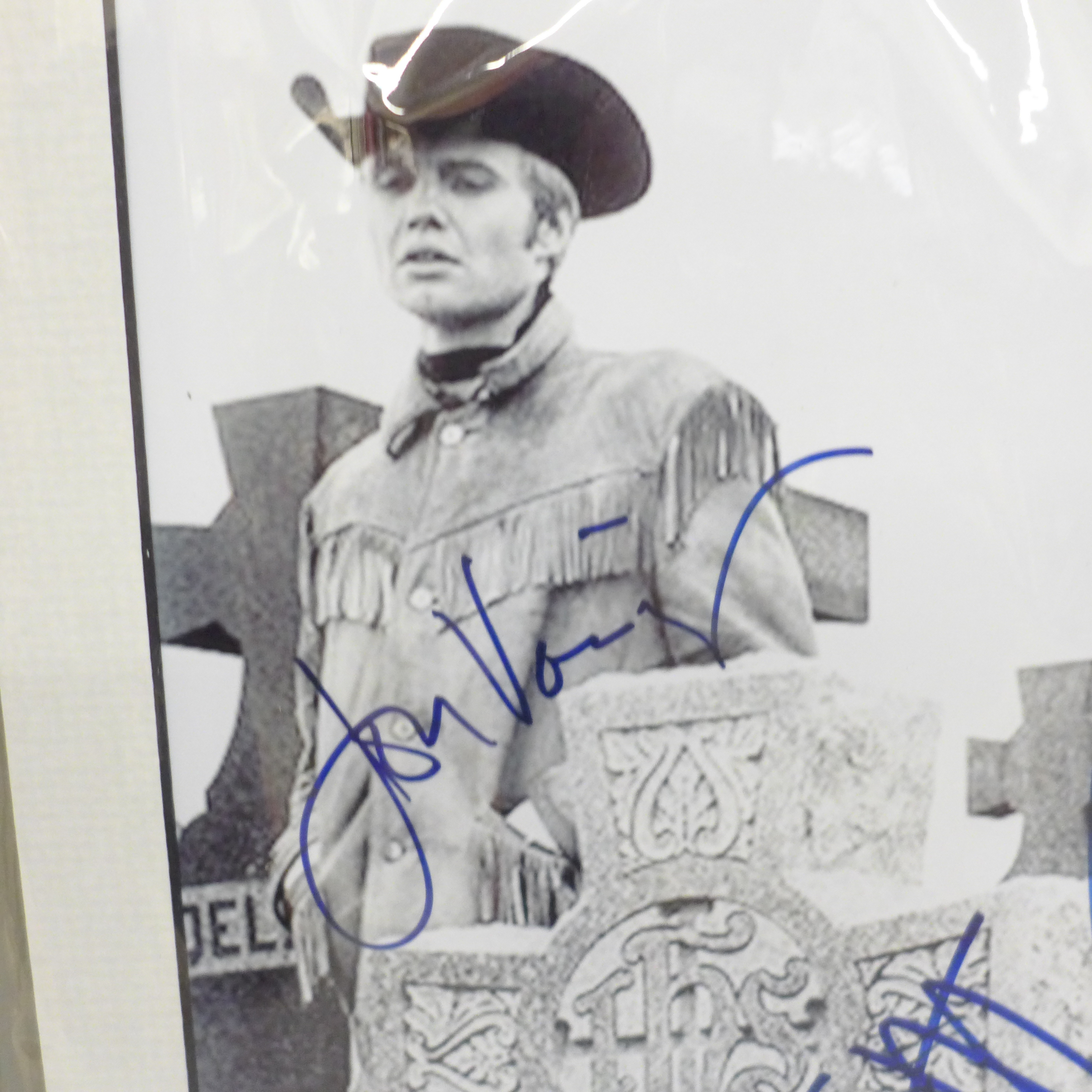 A Dustin Hoffman and John Voigt, Midnight Cowboy autographed photograph with Rutland Antiques - Image 2 of 4