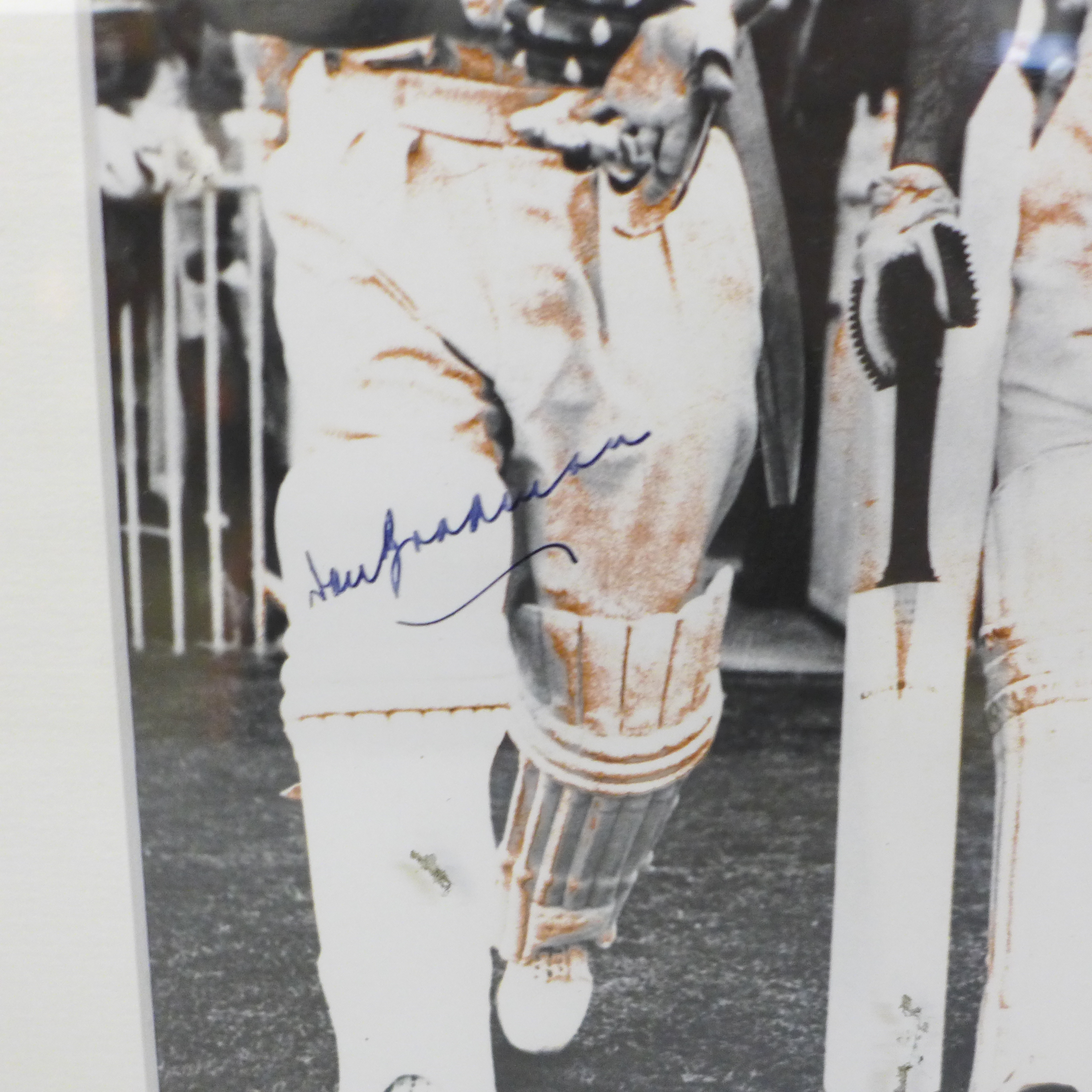 A Don Bradman autograph display with A Sign of the Times AFTAL registered C.O.A. - Image 3 of 4