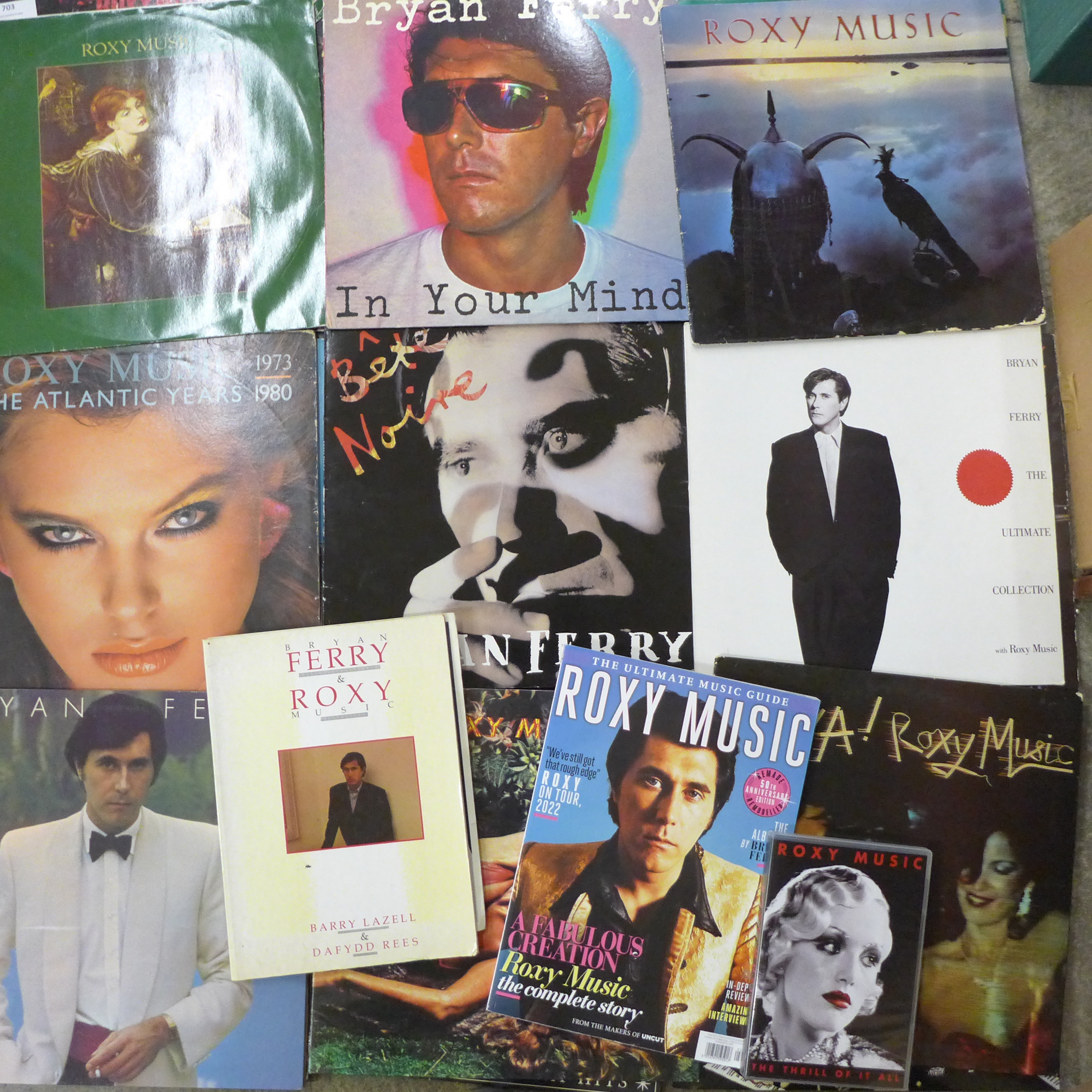 A collection of nineteen Roxy Music and Bryan Ferry LP records and 12" singles, magazine and DVD - Image 2 of 2