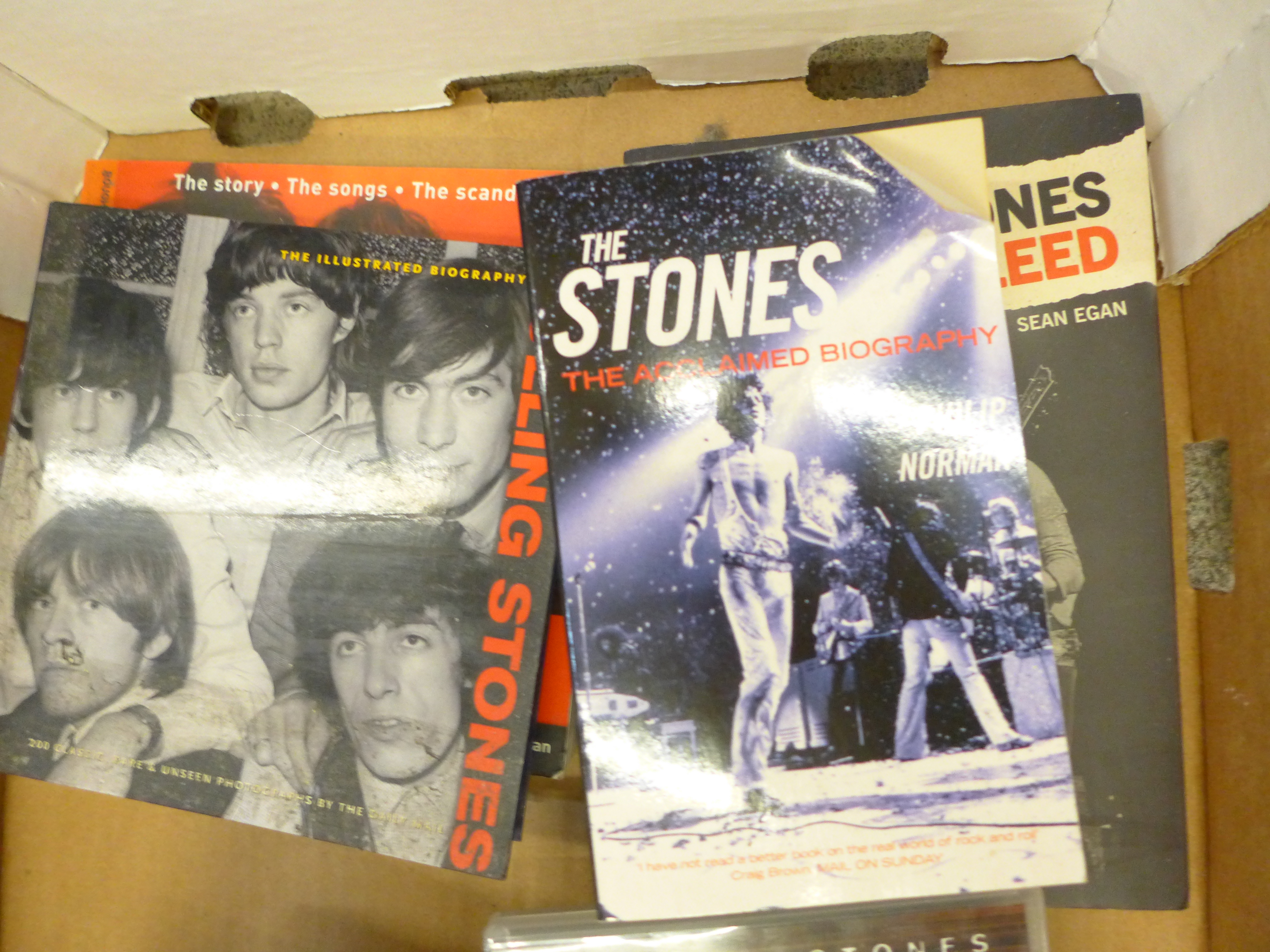 A box of Rolling Stones books and DVDs and a 'Get Yer Ya-Ya's Out' CD and DVD box set - Image 4 of 4