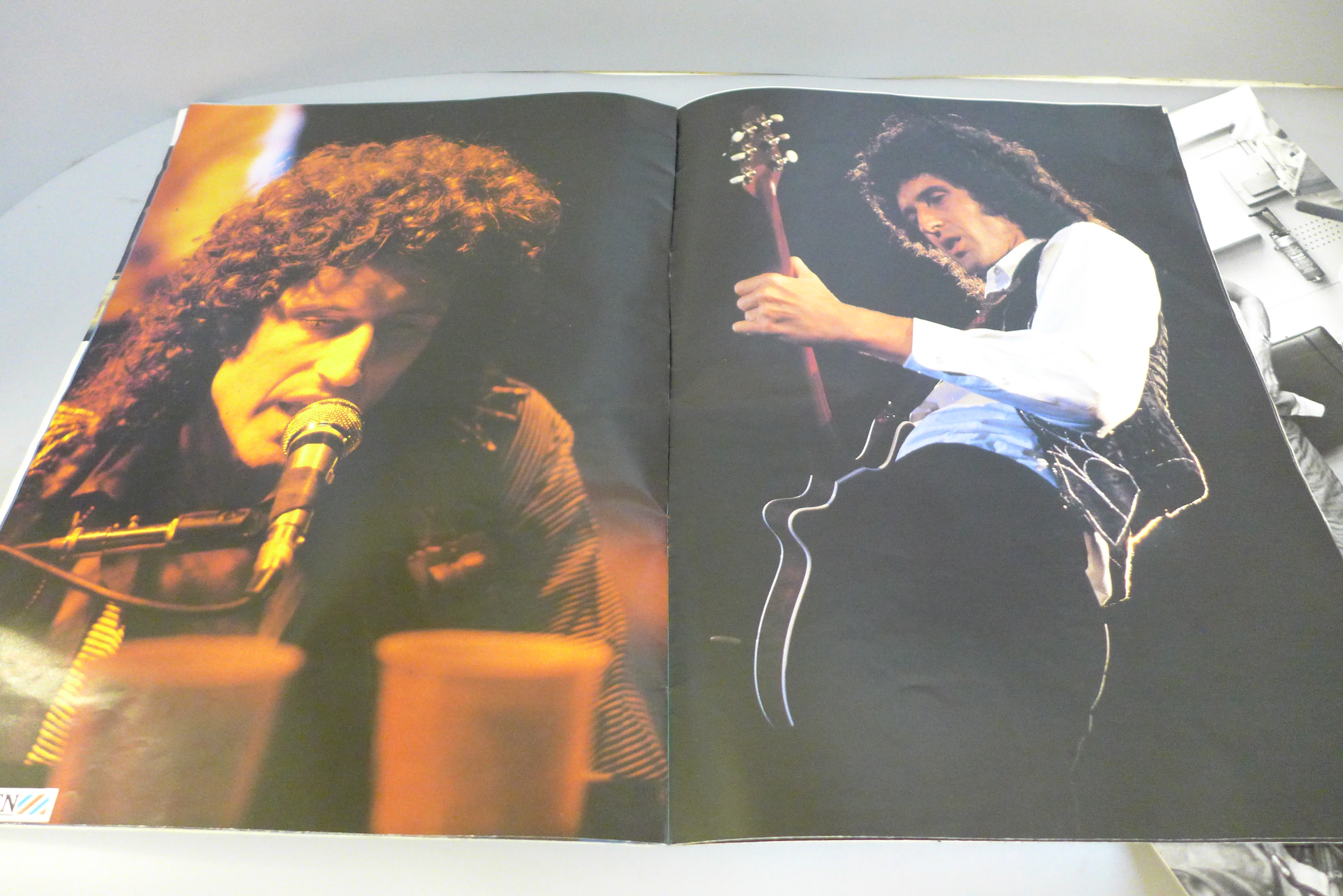 A Queen Tour 82 official programme and a James Hunt News of The World black and white press - Image 6 of 7