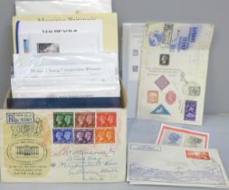 Stamps; a collection of stamp exhibition covers and souvenir sheets, etc., 1940 onwards