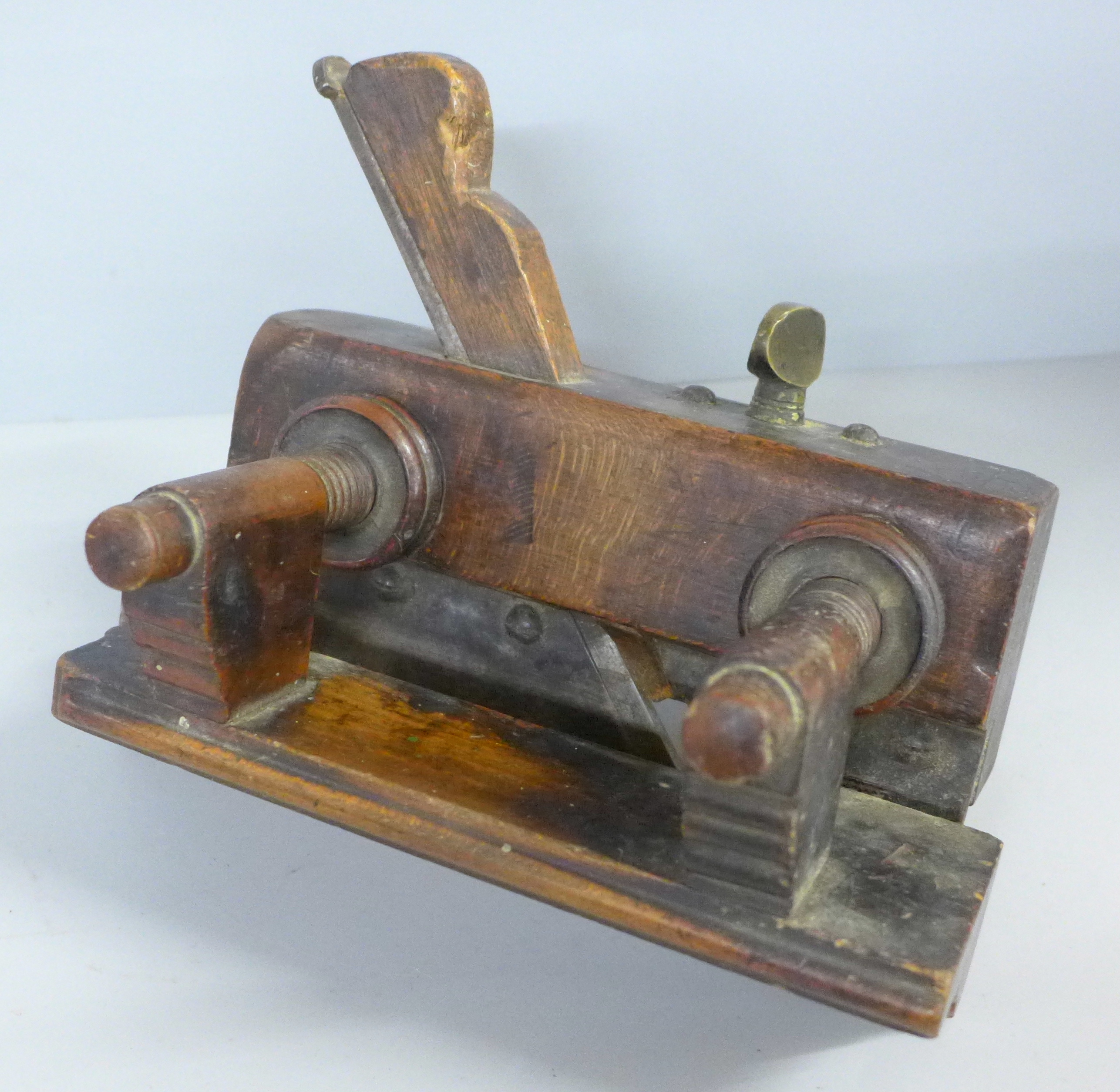 A 19th Century plough plane, A.N. Keal owner's stamp in the ends - Image 3 of 4