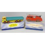 Two Dinky Supertoys die-cast model vehicles, Leyland Octopus Wagon 934 and Fire Engine with