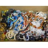 A collection of bead jewellery