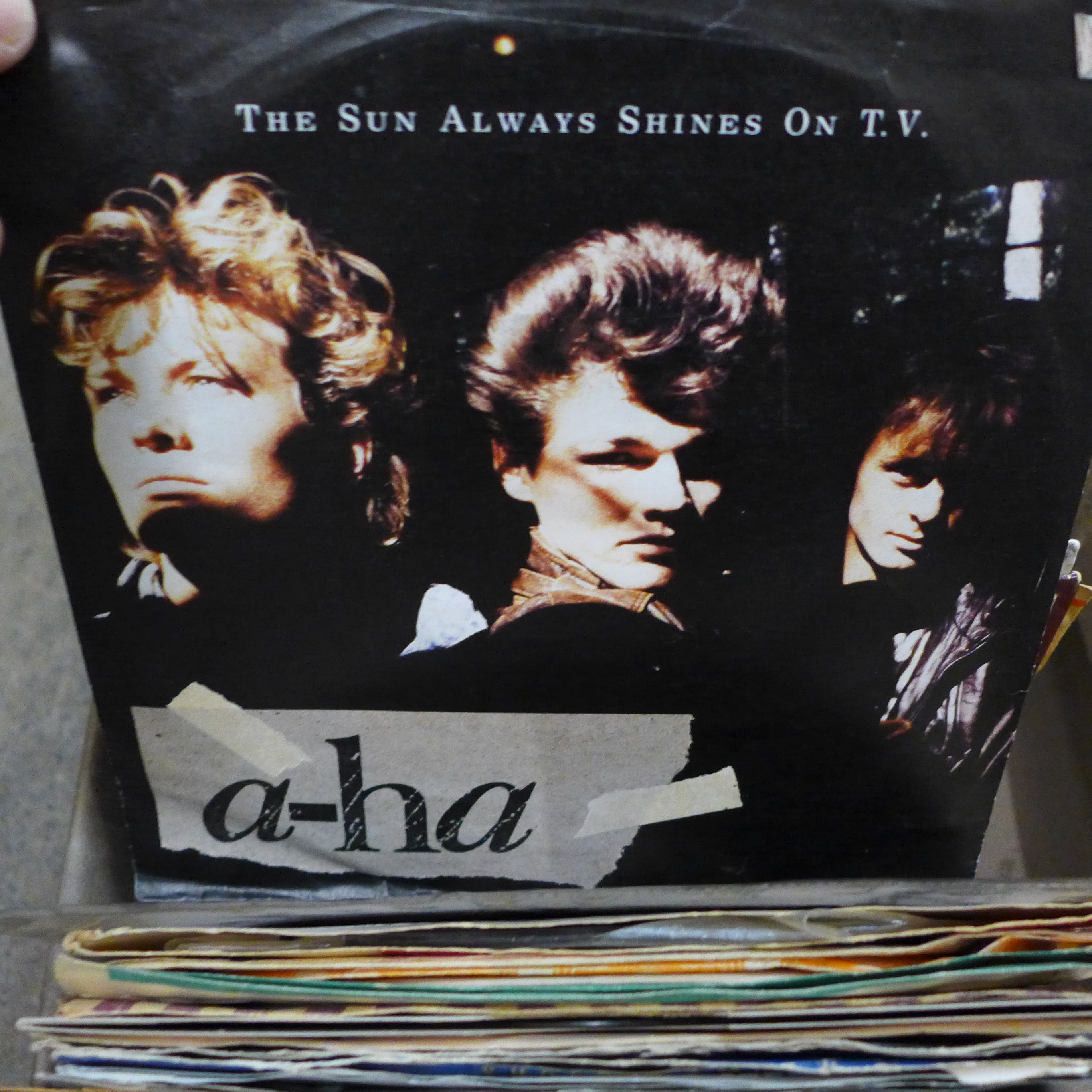 Three boxes of 7" singles, rock, pop, alternative, etc. - 100+ - Image 2 of 5