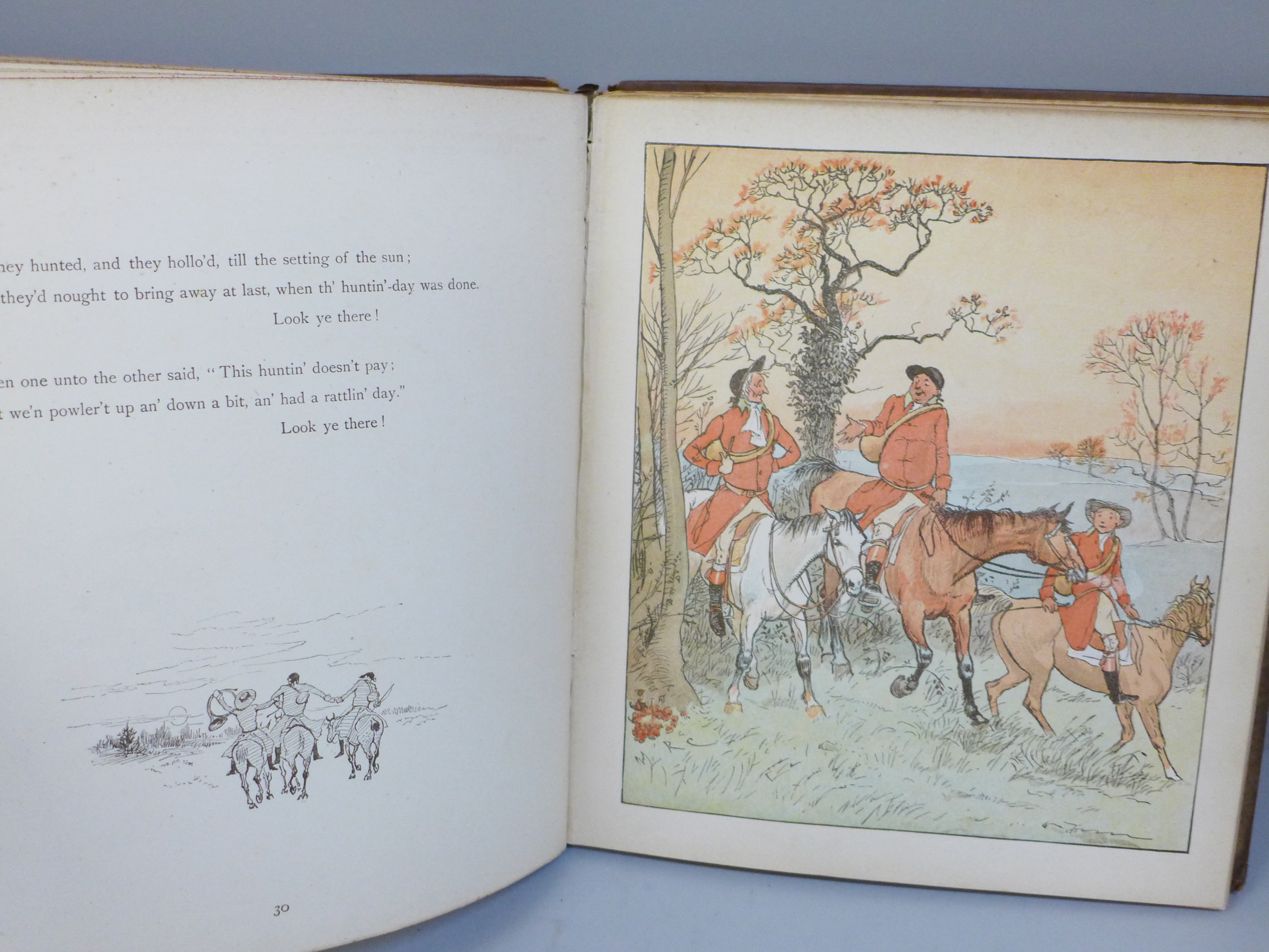 Two hard bound volumes of R. Caldecott's coloured picture books, published by George Routledge and - Image 8 of 9
