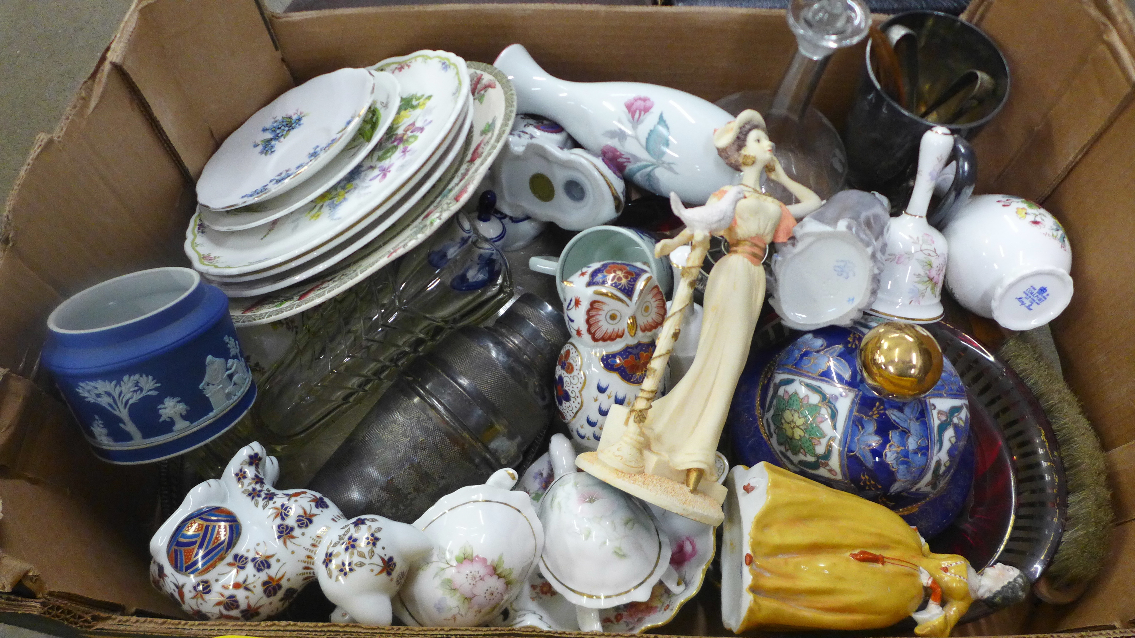 A collection of plated ware including an Art Deco cocktail shaker, a collection of china including a - Image 3 of 3