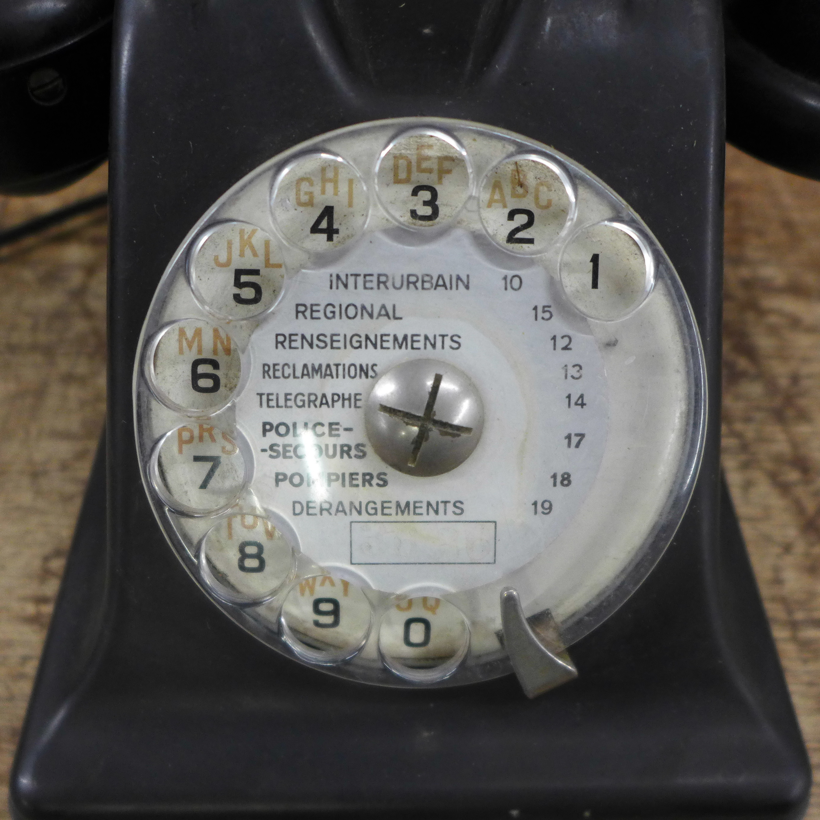 Three Bakelite telephones including a French example - Image 5 of 7