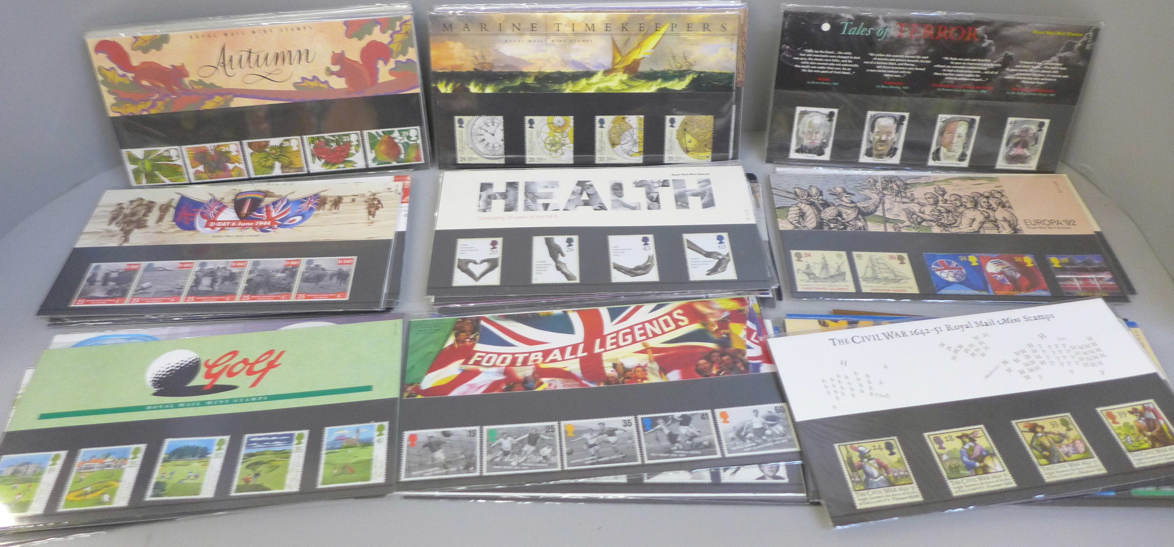 A collection of 56 Royal Mail mint stamp packs - Bild 2 aus 4