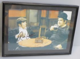 A Ronnie Barker and Ronnie Corbett autograph picture with Rutland Antiques AFTAL registered C.O.A.