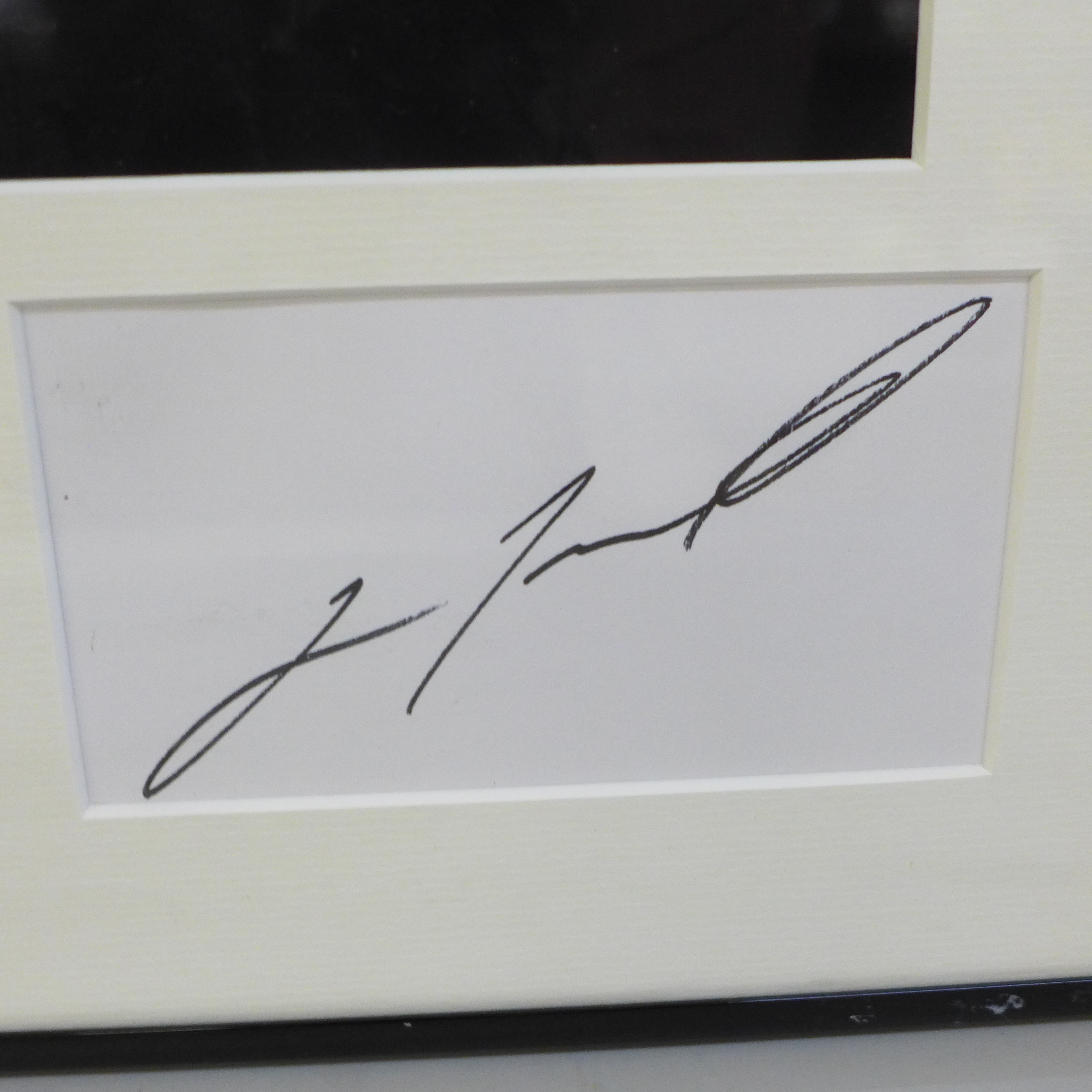 An Olivia Newton-John and John Travolta Grease autograph display Rutland Antiques AFTAL registered - Image 4 of 5