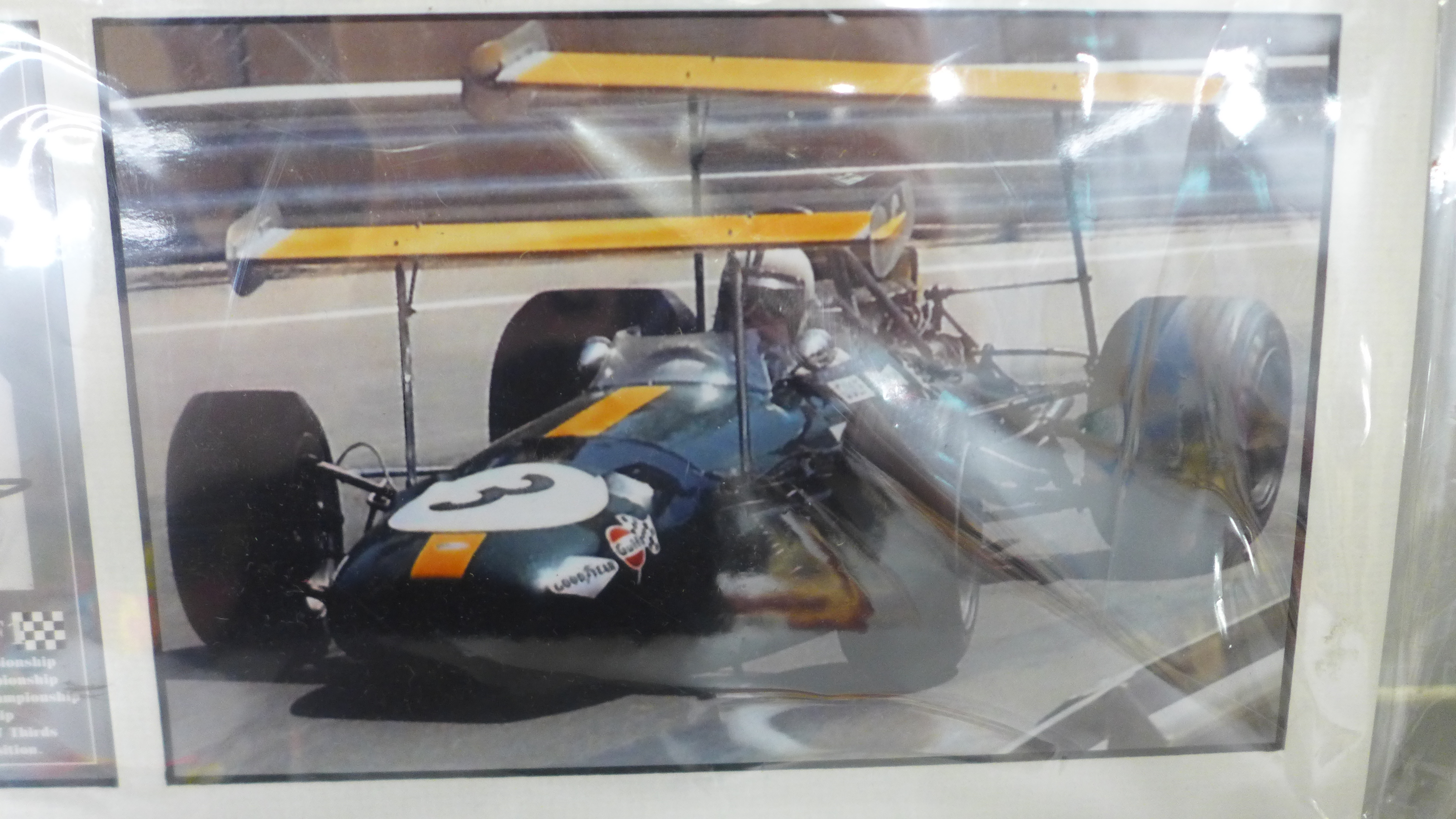 Three motor racing autograph displays, Jack Brabham, John Watson and Sebastian Vettel, each with C. - Bild 10 aus 10