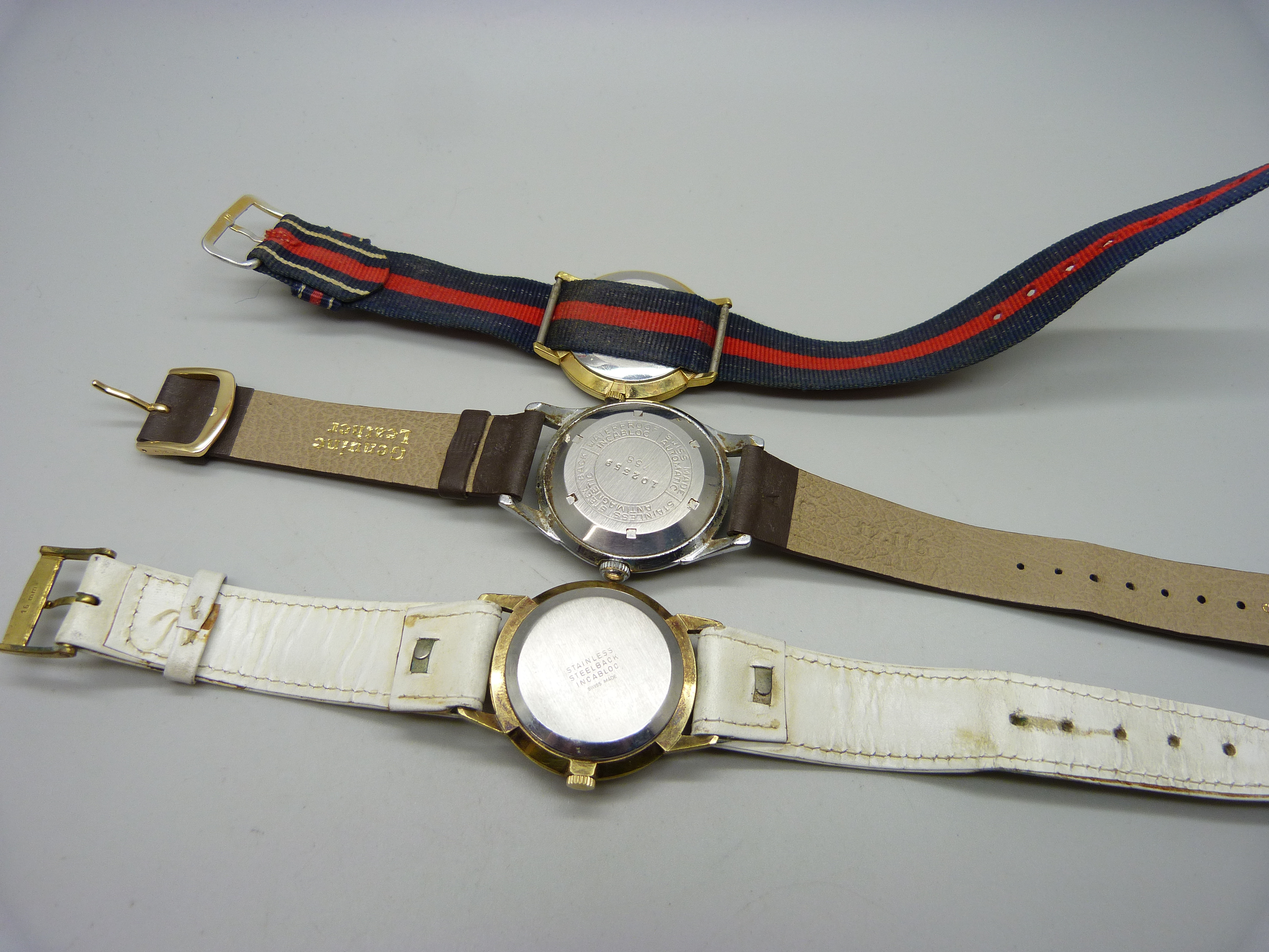 Three gentleman's mechanical wristwatches, Union automatic, Avia and Limit - Image 5 of 5