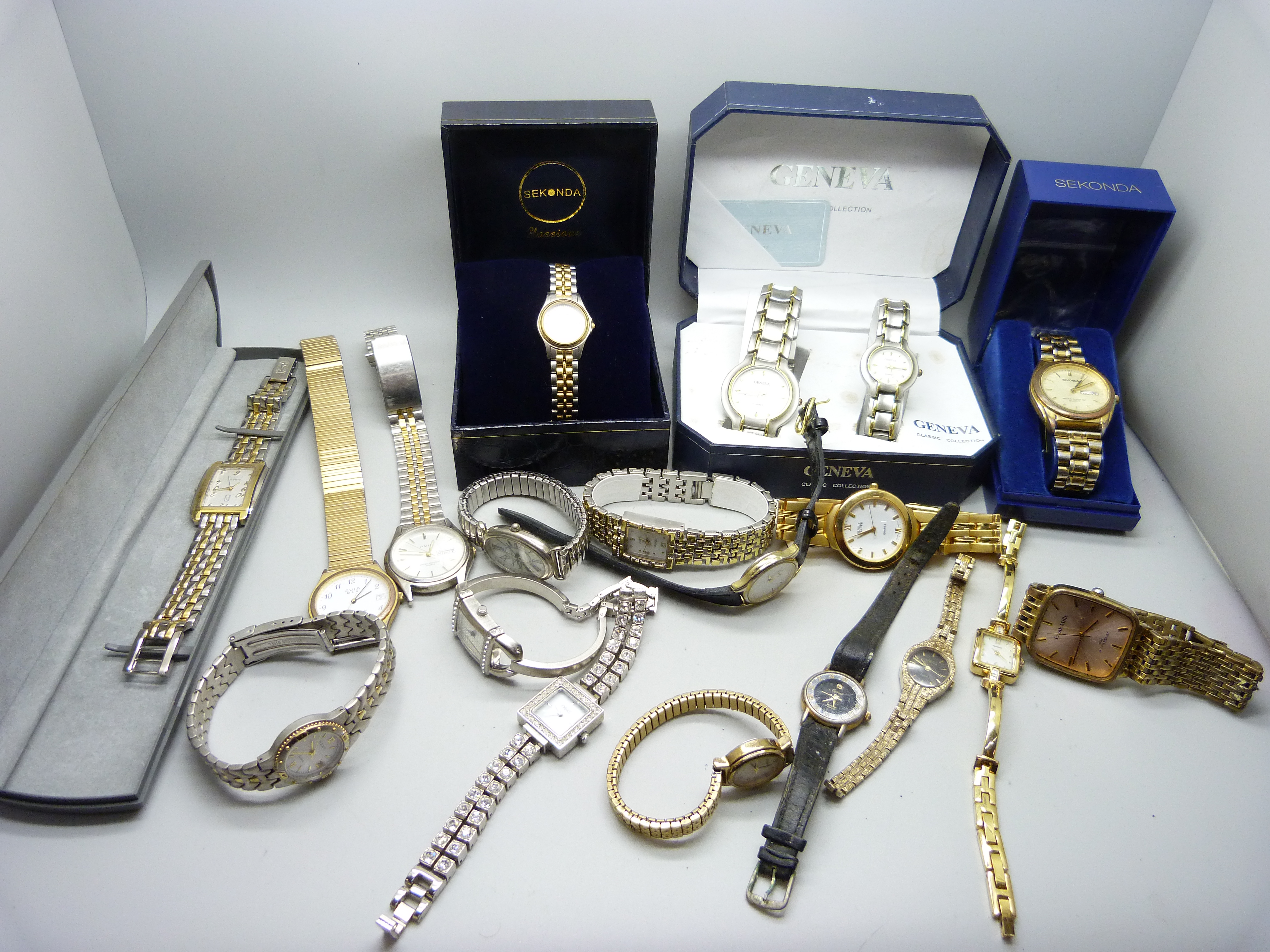 A collection of wristwatches