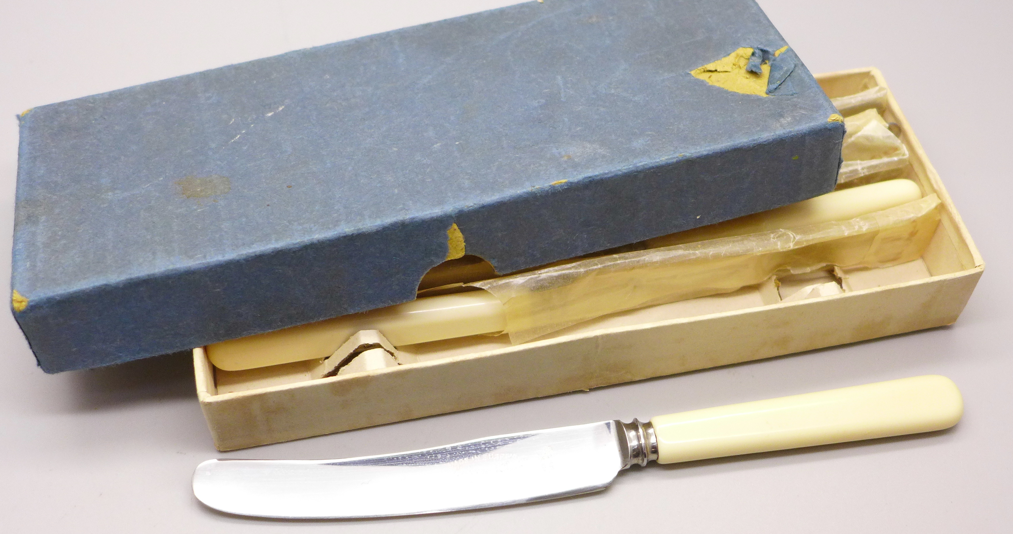 A canteen of EPNS A1 Sheffield cutlery and six cased tea knives - Image 4 of 4