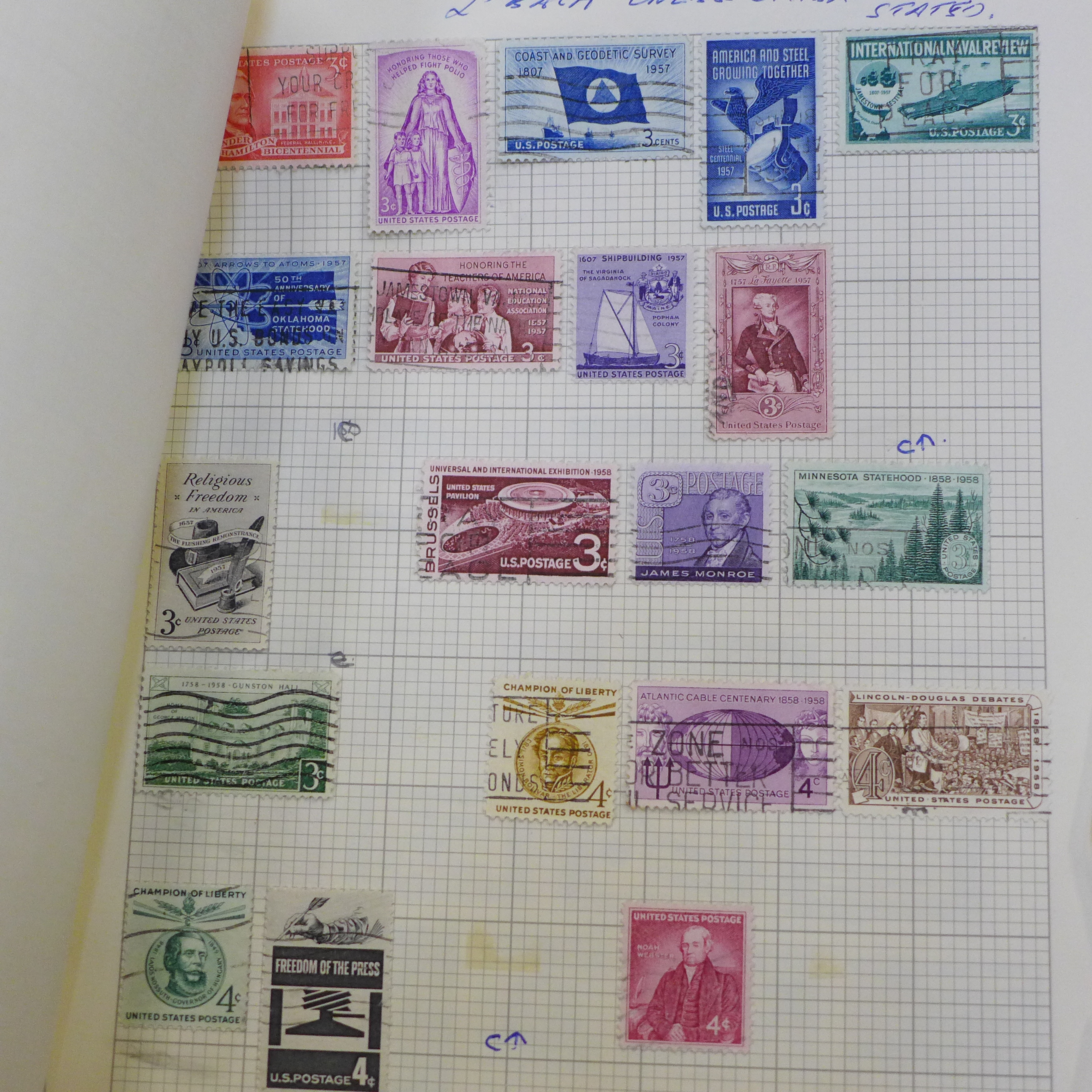 A large collection of loose stamps, postal history, accessories - Light Mess Lupe, electric - Image 4 of 11