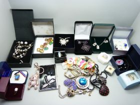 A collection of costume jewellery