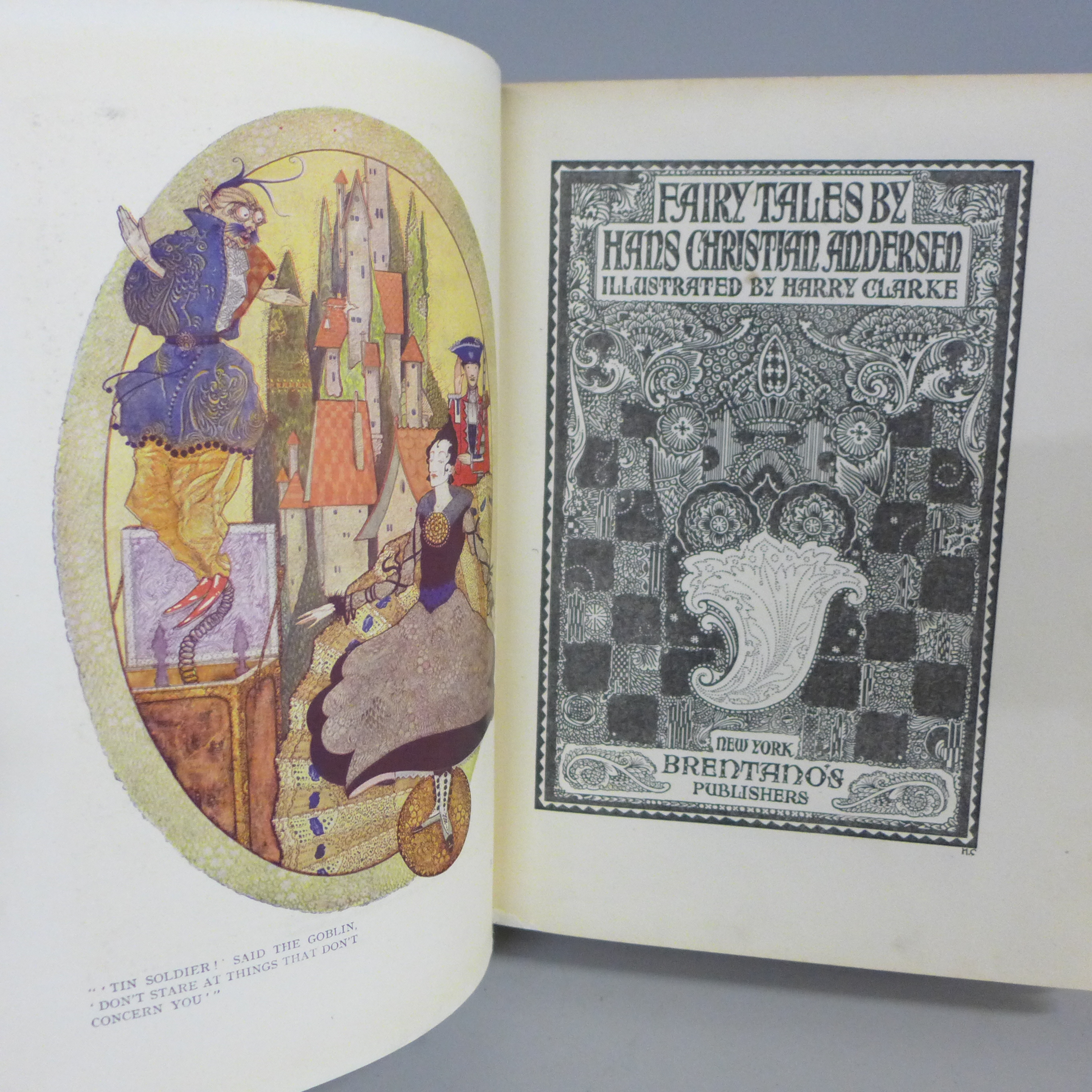 Fairy Tales by Hans Anderson, illustrated by Harry Clarke, circa 1930, original cloth - Image 6 of 8
