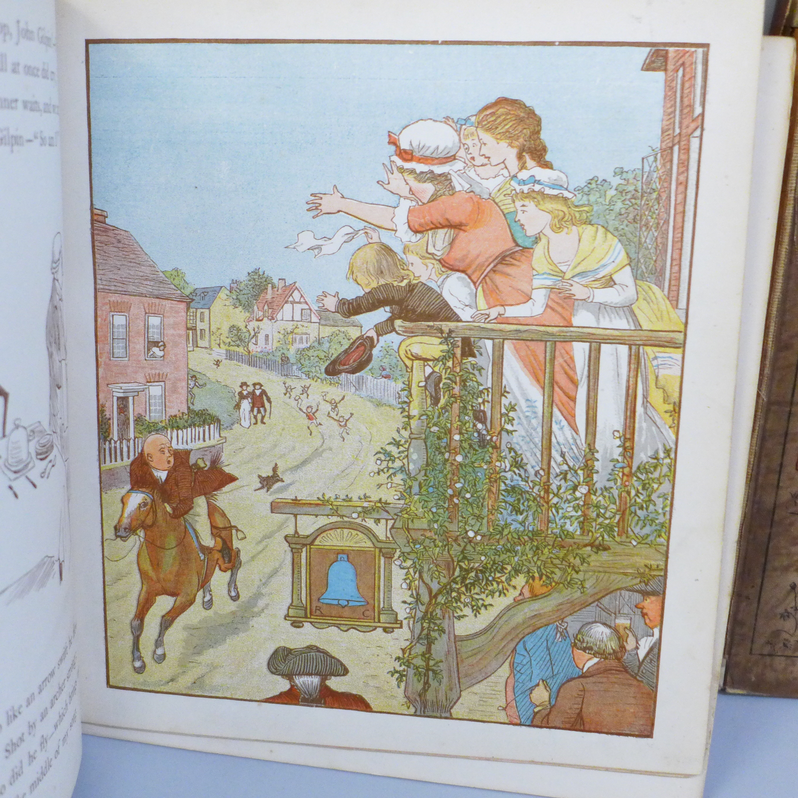 Two hard bound volumes of R. Caldecott's coloured picture books, published by George Routledge and - Image 3 of 9