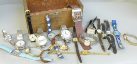 A collection of wristwatches
