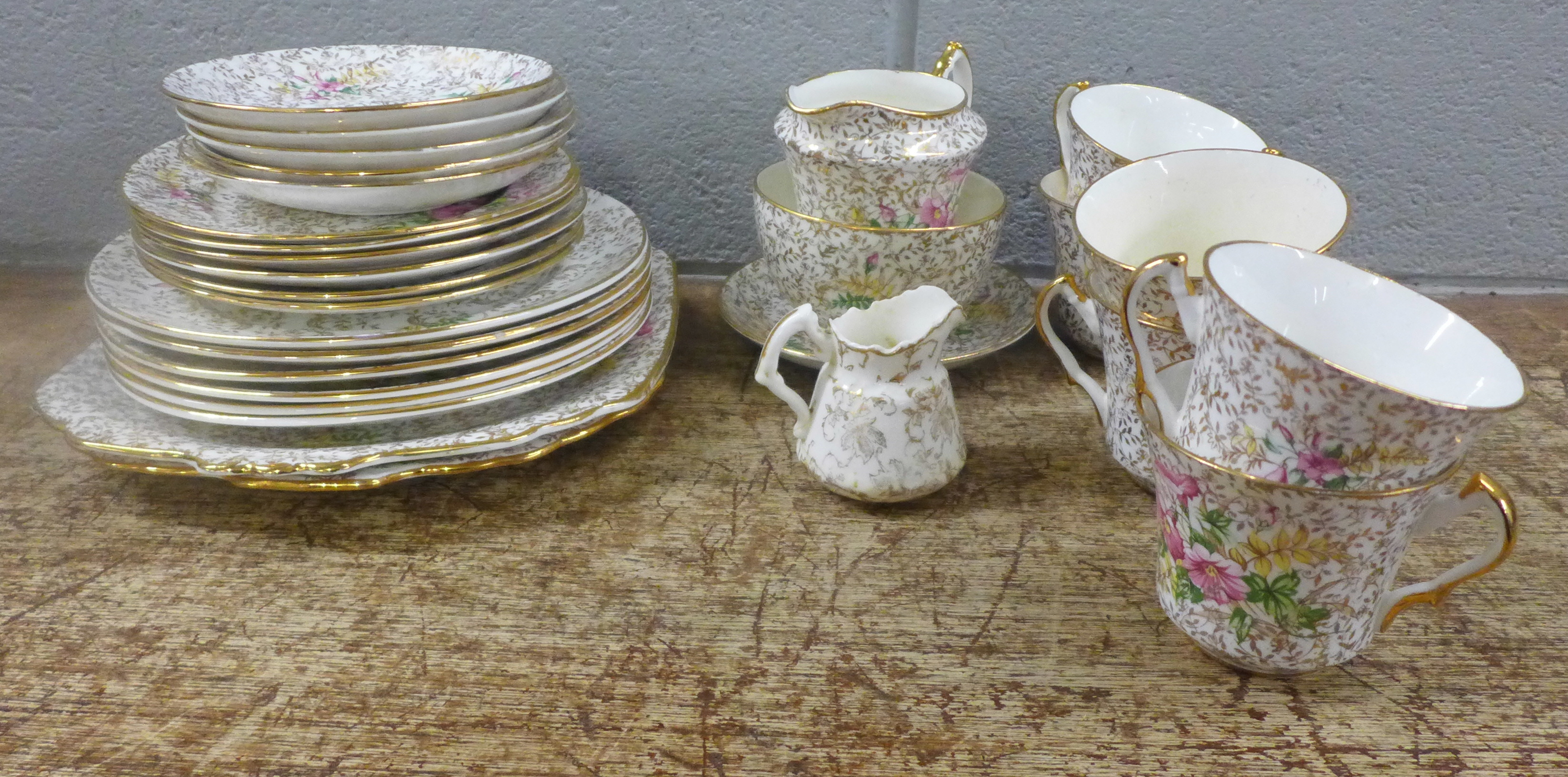A Denry decorative chintz china tea service **PLEASE NOTE THIS LOT IS NOT ELIGIBLE FOR IN-HOUSE
