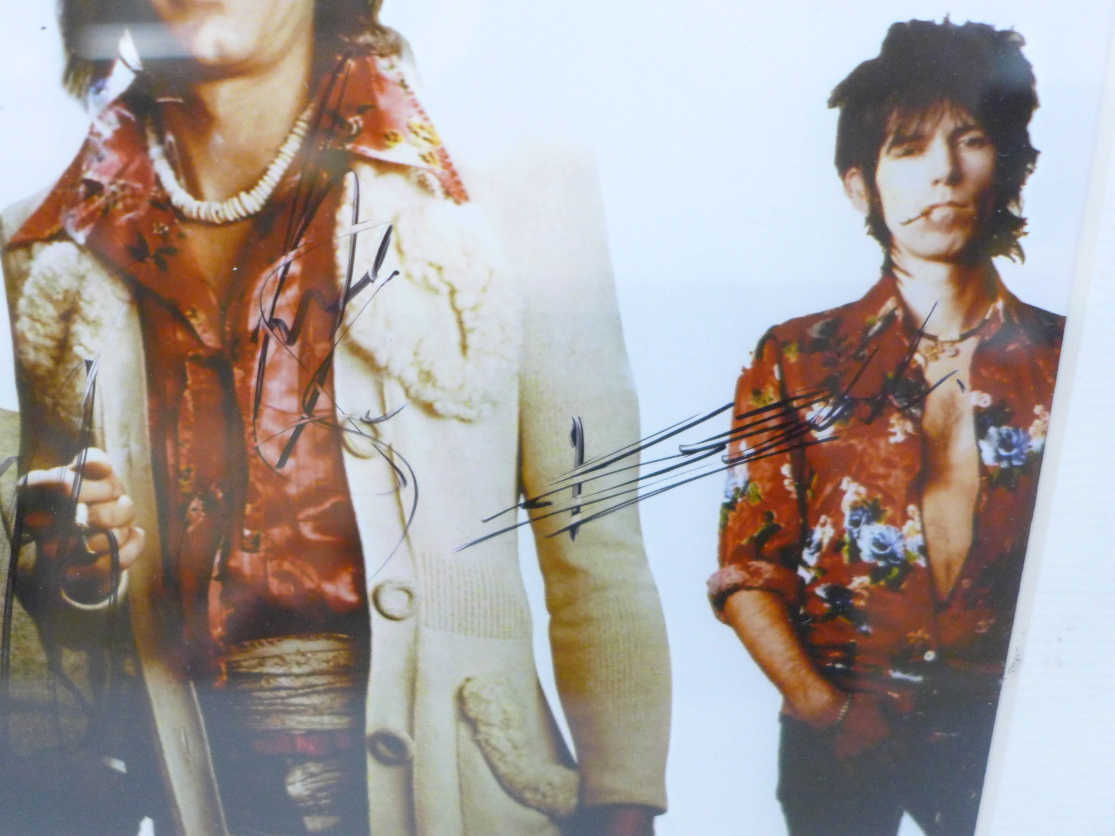 Rolling Stones; Mick Jagger, Ronnie Wood, Keith Richards and Charlie Watts signed photograph with - Image 3 of 5