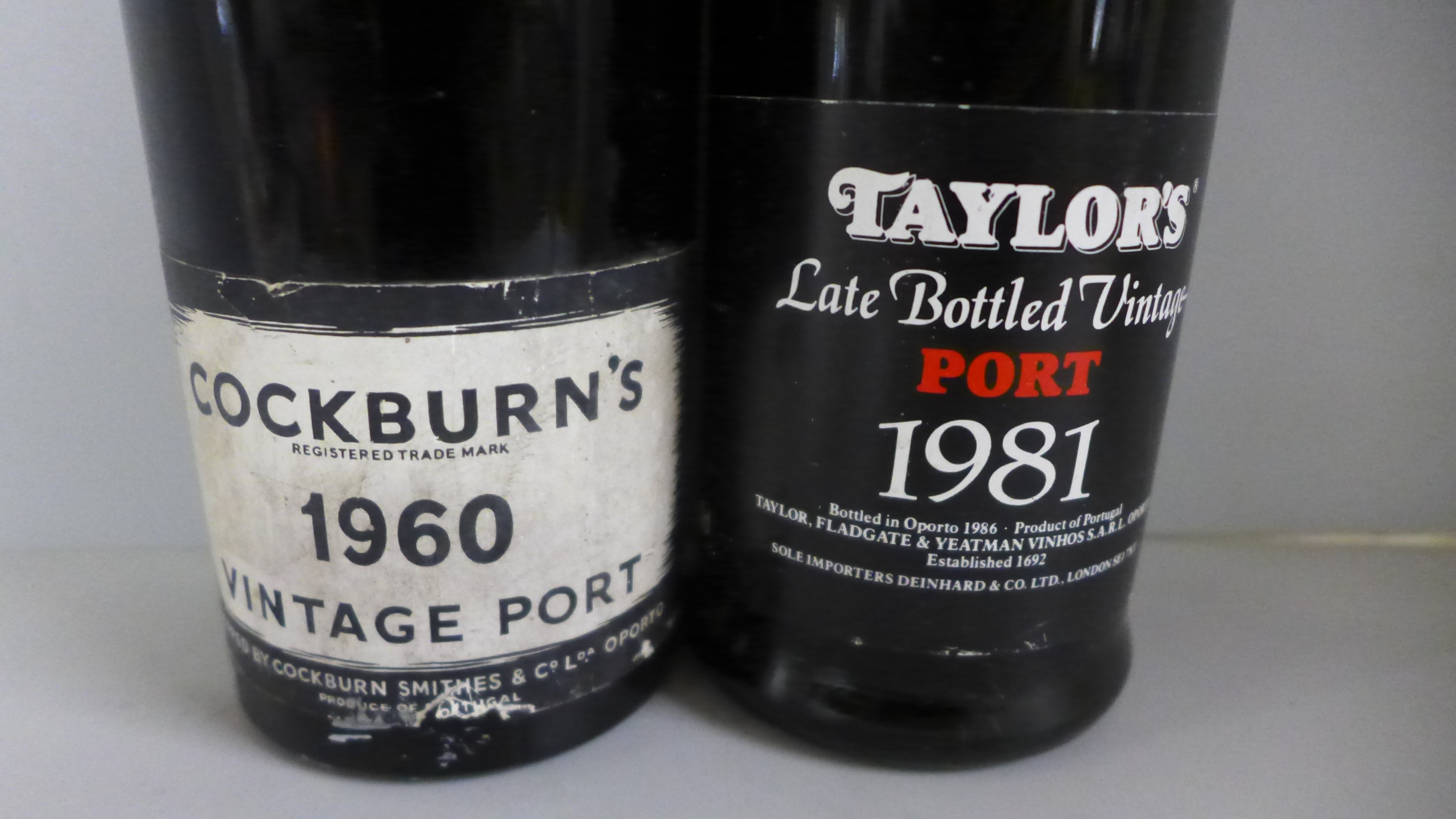 Two bottles of vintage Port, Cockburn's 1960 and Taylor's 1981 **PLEASE NOTE THIS LOT IS NOT - Image 2 of 4