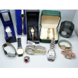 A collection of wristwatches