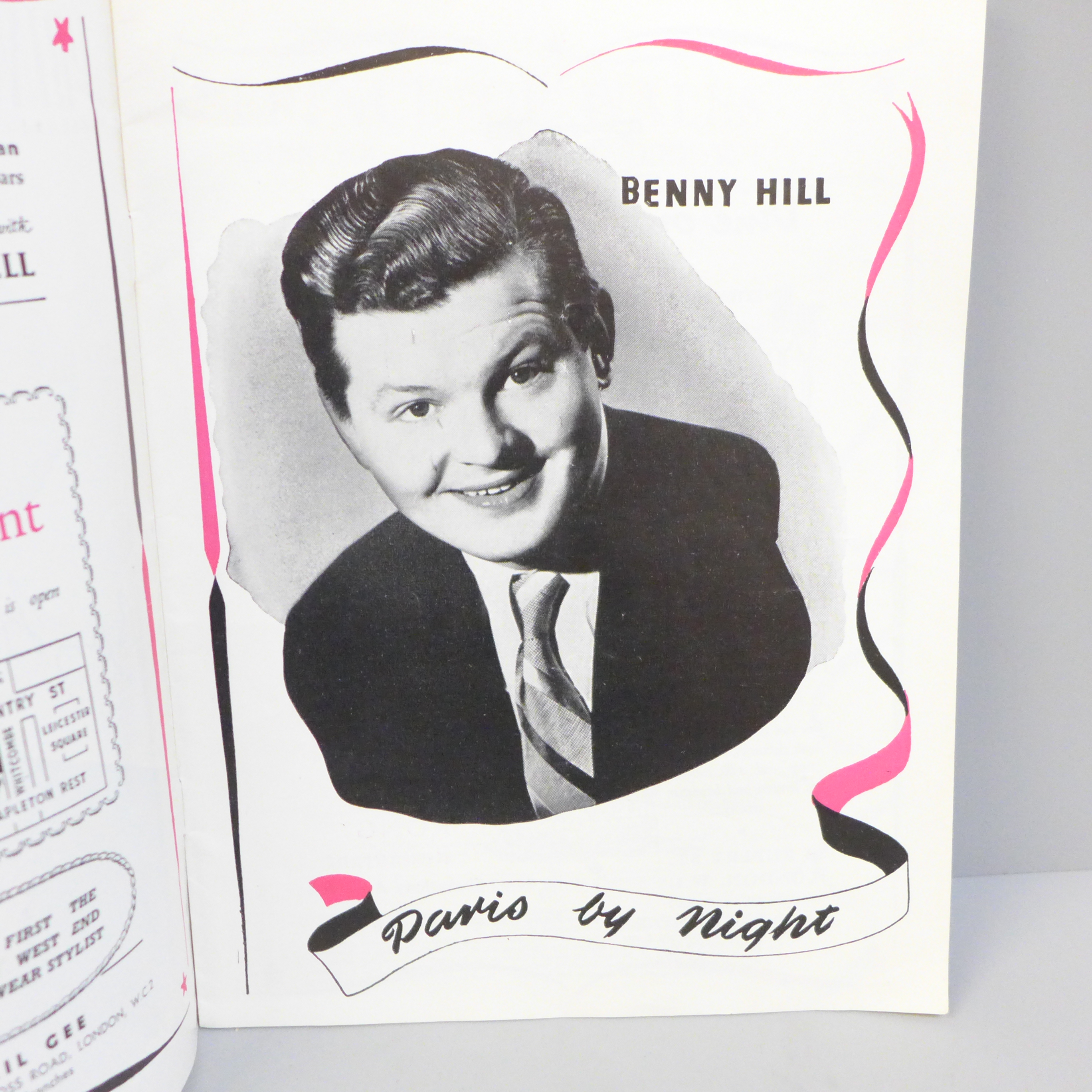 A Benny Hill and Tommy Cooper signed programme - Image 4 of 7